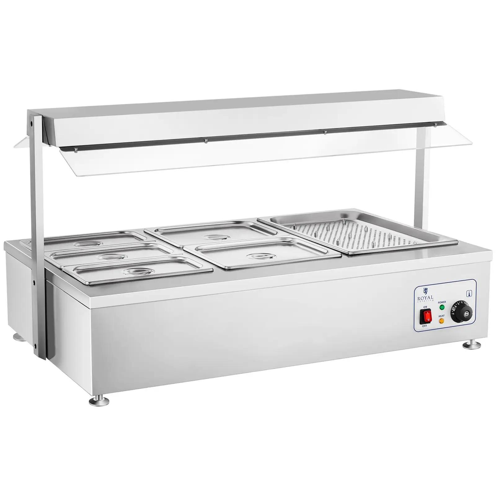 Bain-Marie - 6 GN - with meat attachment