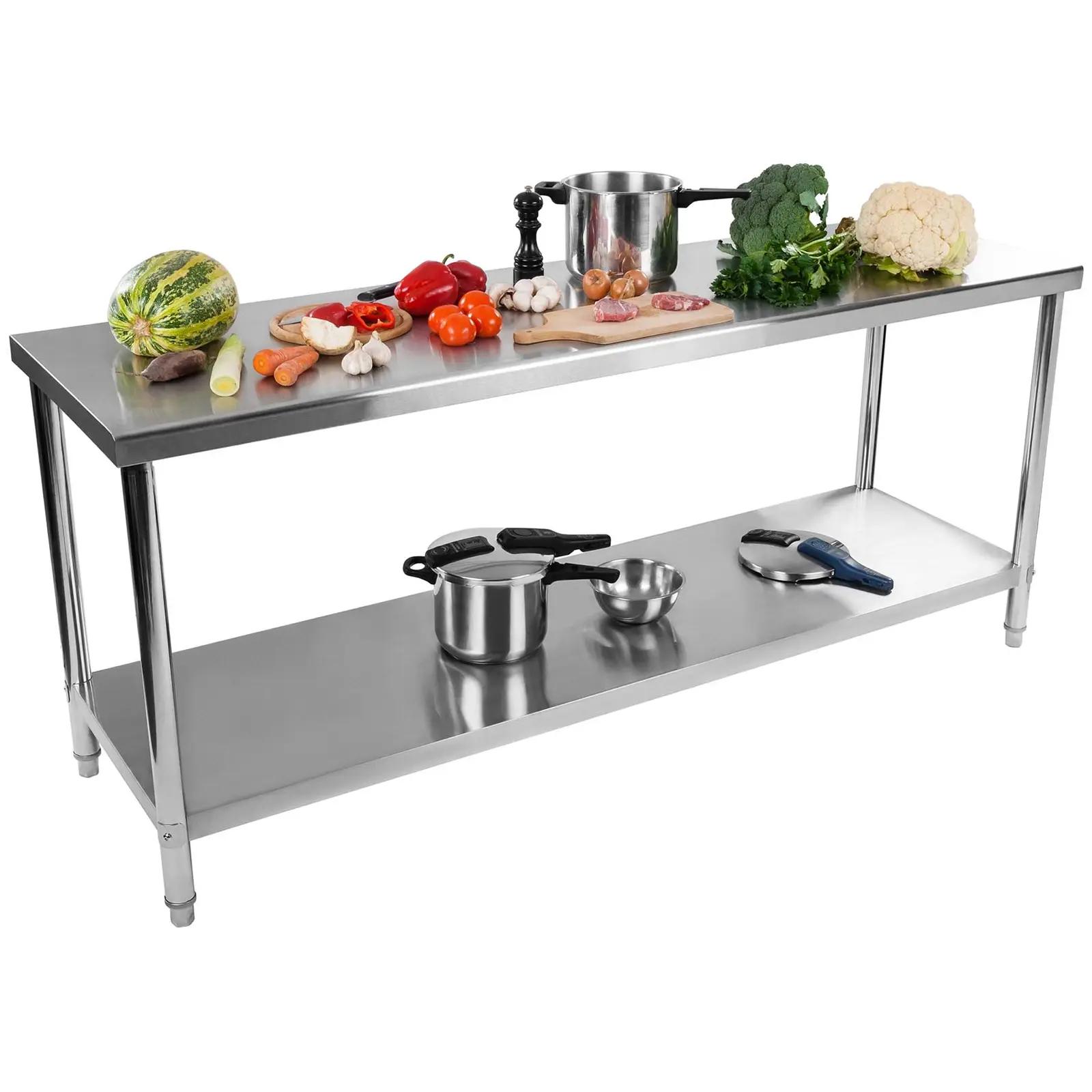 Stainless Steel Work Table - 200 x 60 cm - 195 kg