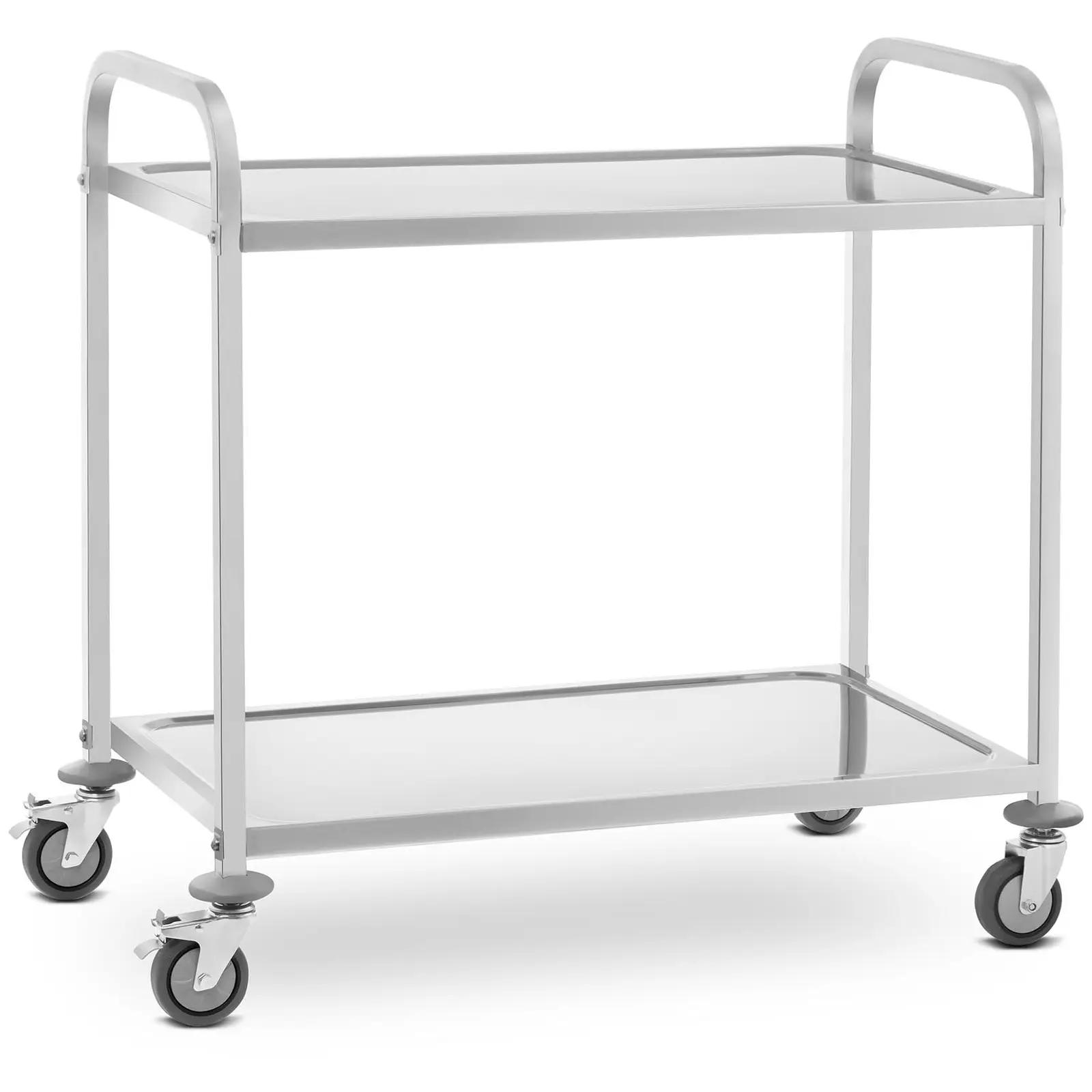 Serving Trolley - 2 Troughs - Up To 160 Kg - 2 Brakes