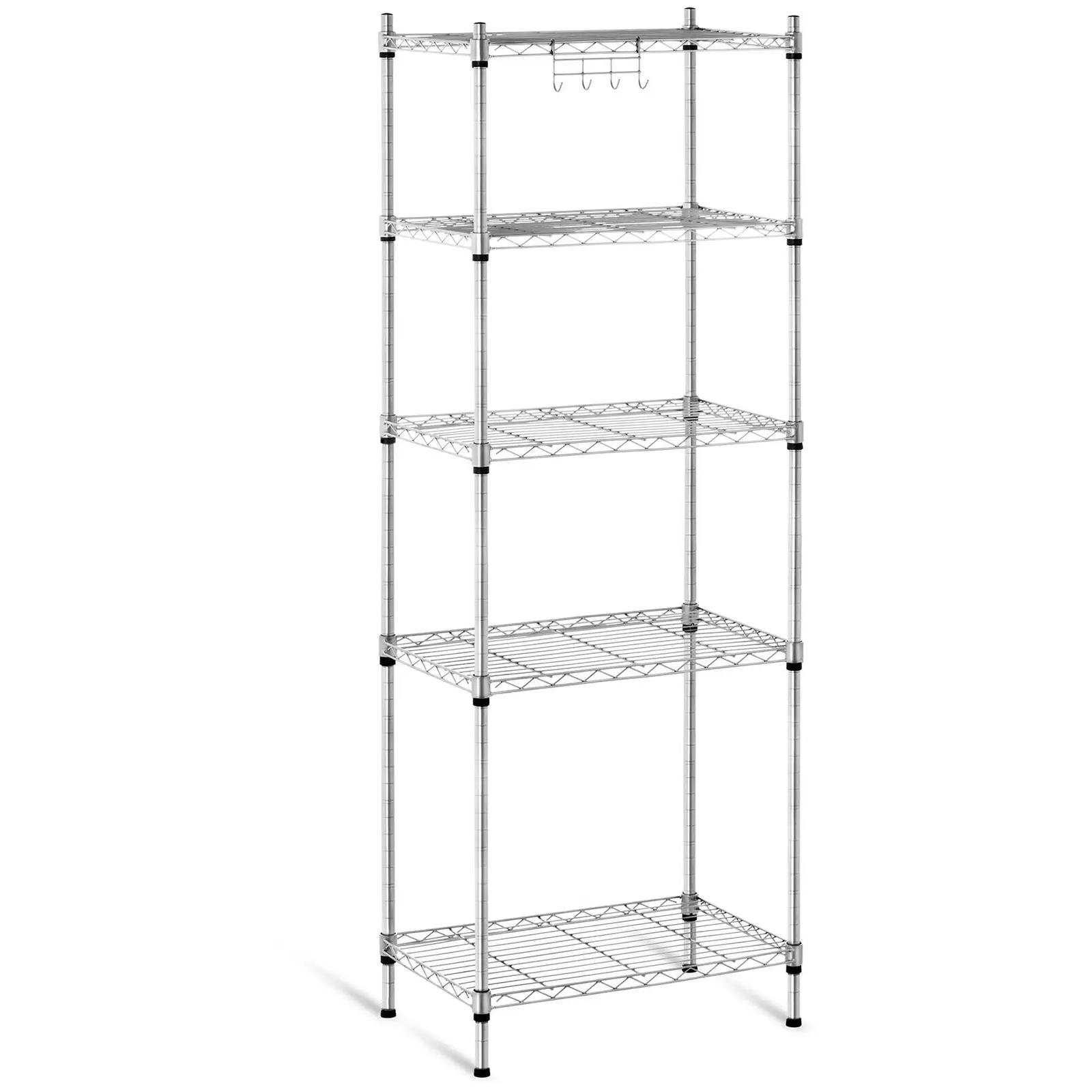 Metal Storage Rack - 35 X 55 X 150 Cm - Grey