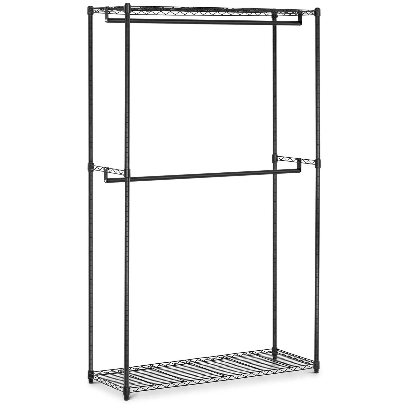 Metal Clothing Rack - 120 X 45 X 180 Cm - 200 Kg - Black