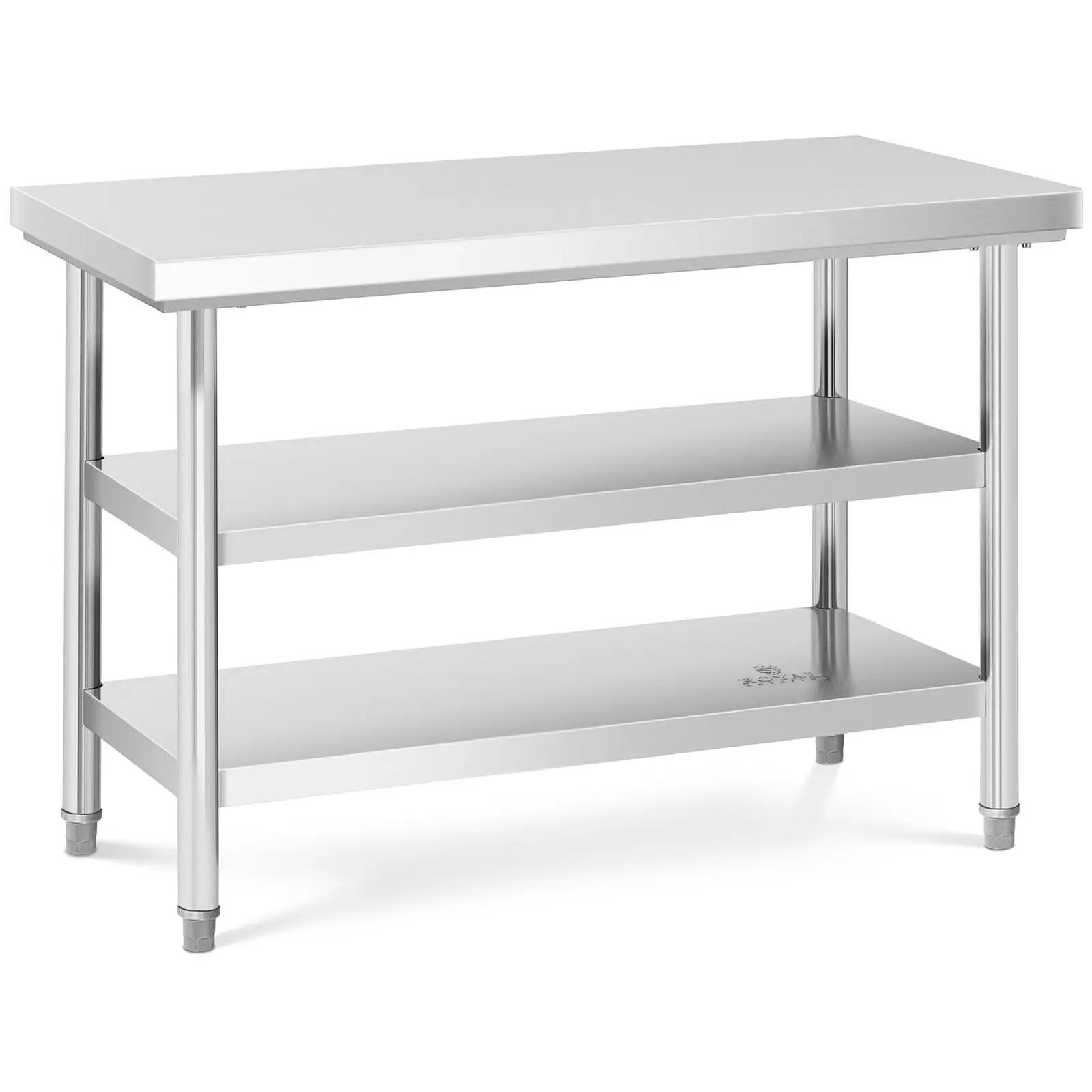 Stainless Steel Work Table - 120 X 60 Cm - 600 Kg - 3 Levels