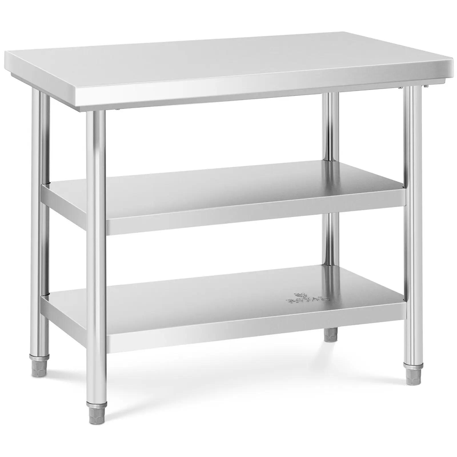 Stainless Steel Work Table - 100 X 70 Cm - 600kg - 3 Levels