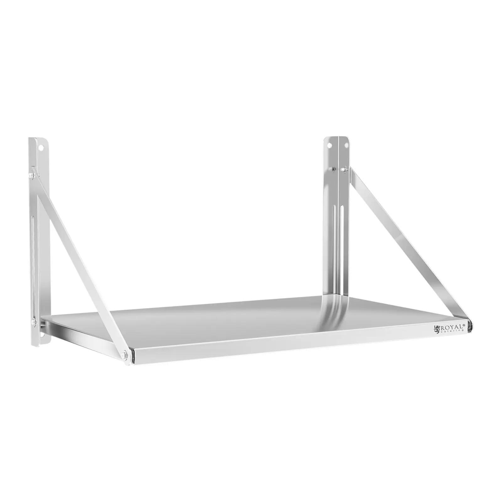 Wall Shelf - Folding - 80 X 45 Cm - 40 Kg - Stainless Steel