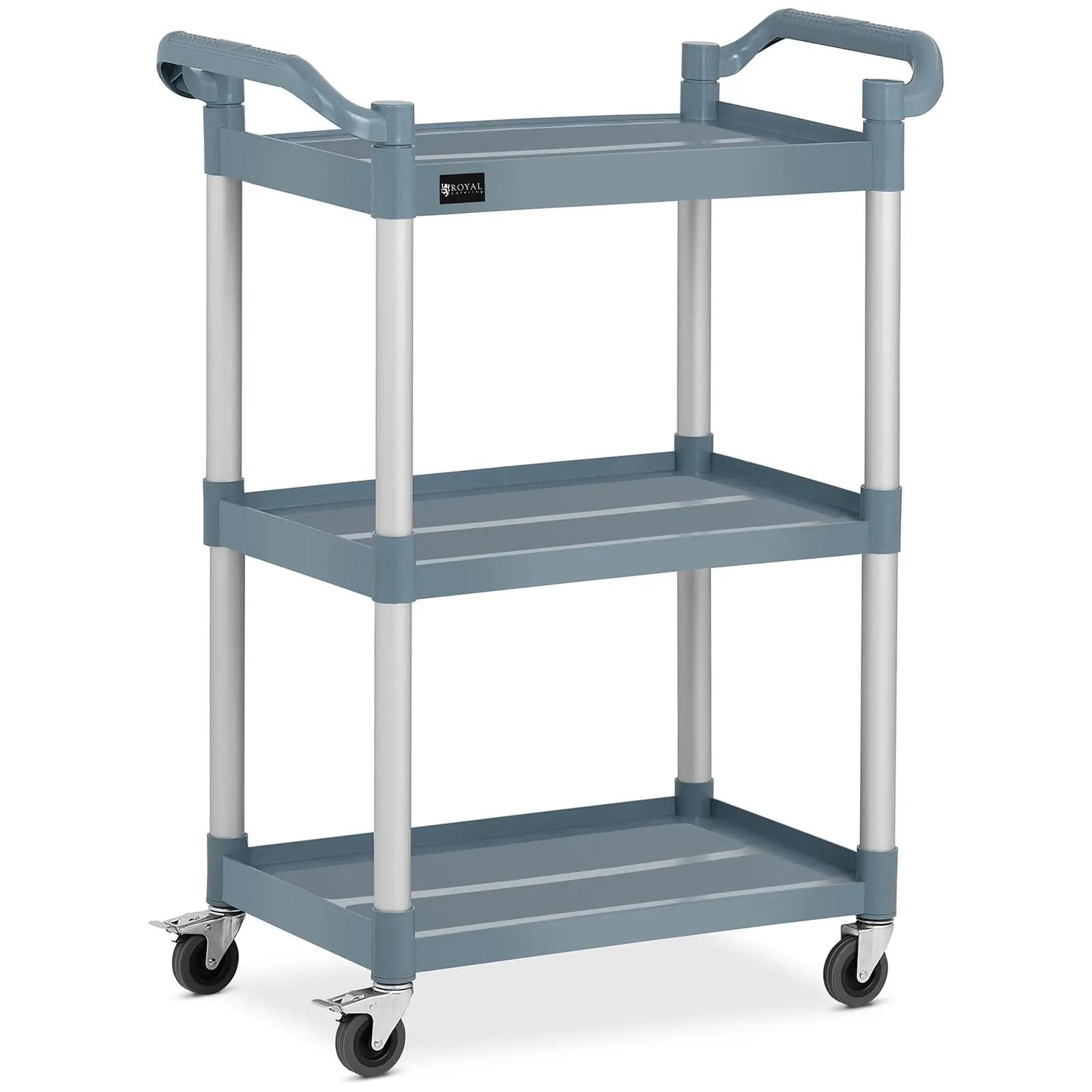 Service Cart - 3 Shelves - 63 X 40 Cm - 90 Kg - Grey