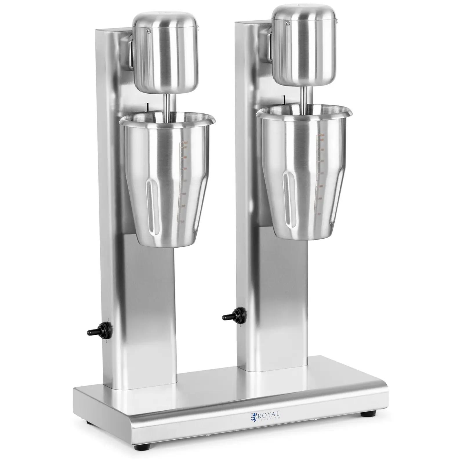 Milkshake Machine - Double - 2 X 1 L - 15,000 Rpm - Stainless Steel