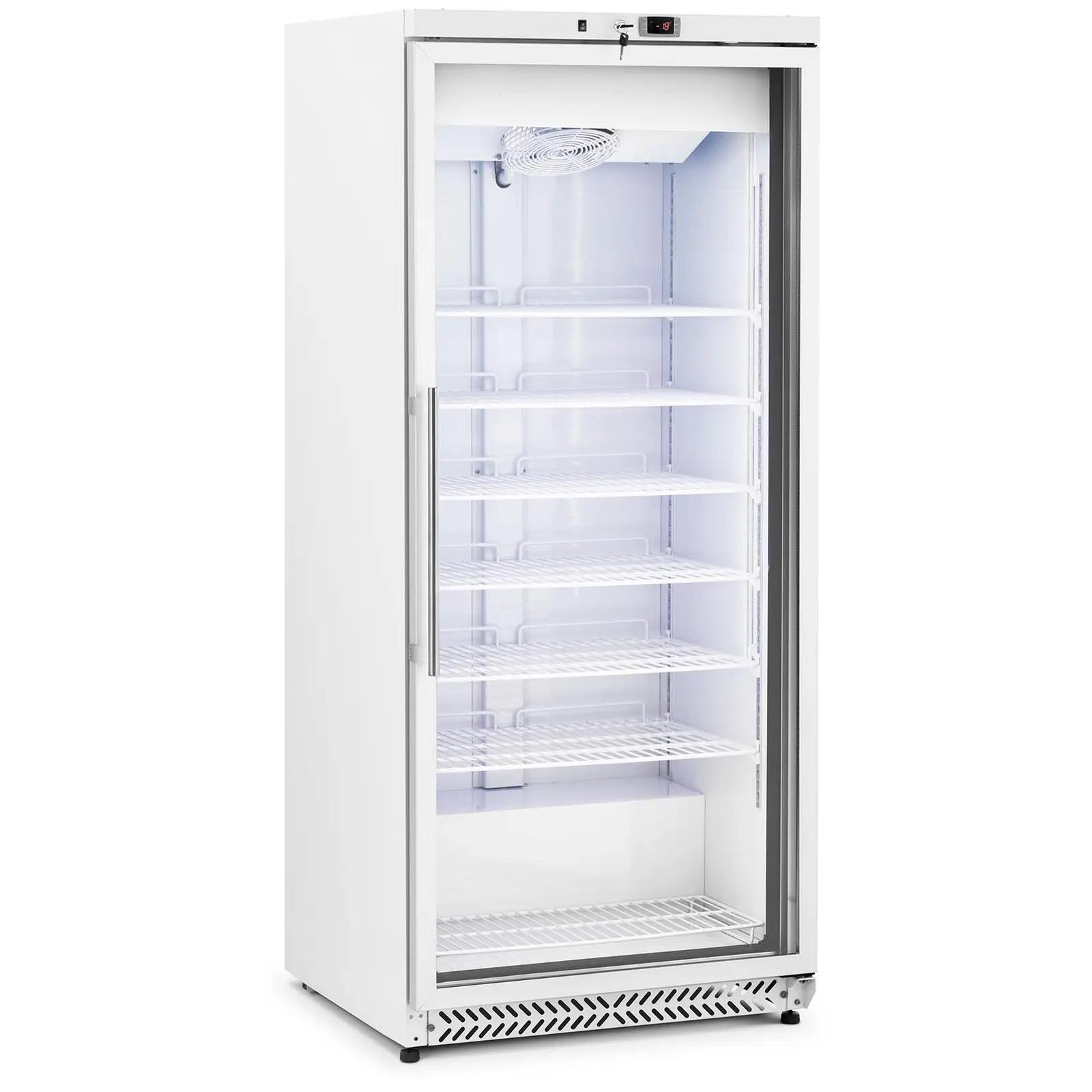 Freezer - 580 L - Royal Catering - Glass Door - Silver - Refrigerant R290