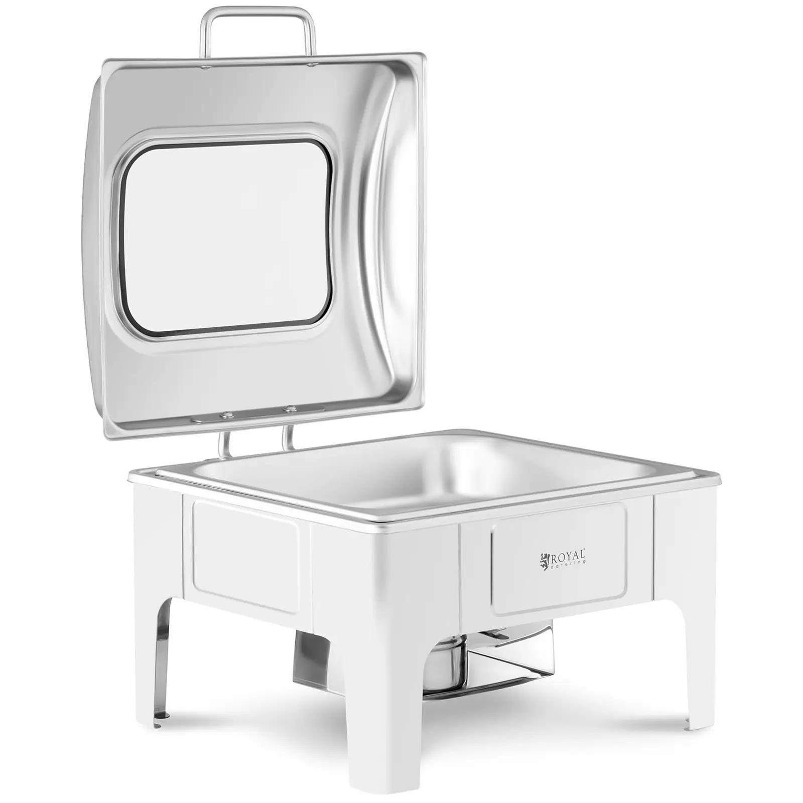 Chafing Dish - GN 2/3 - Royal Catering - 5.3 L - 1 Fuel Cells - Viewing Window