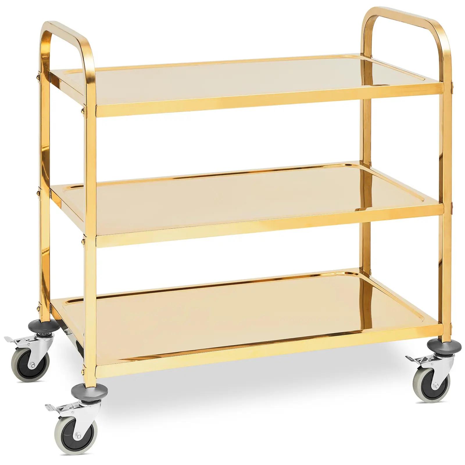 Service Trolley - 3 Shelves - Royal Catering - Up To 240 Kg - shelves: 89.5 X 49.5 Cm