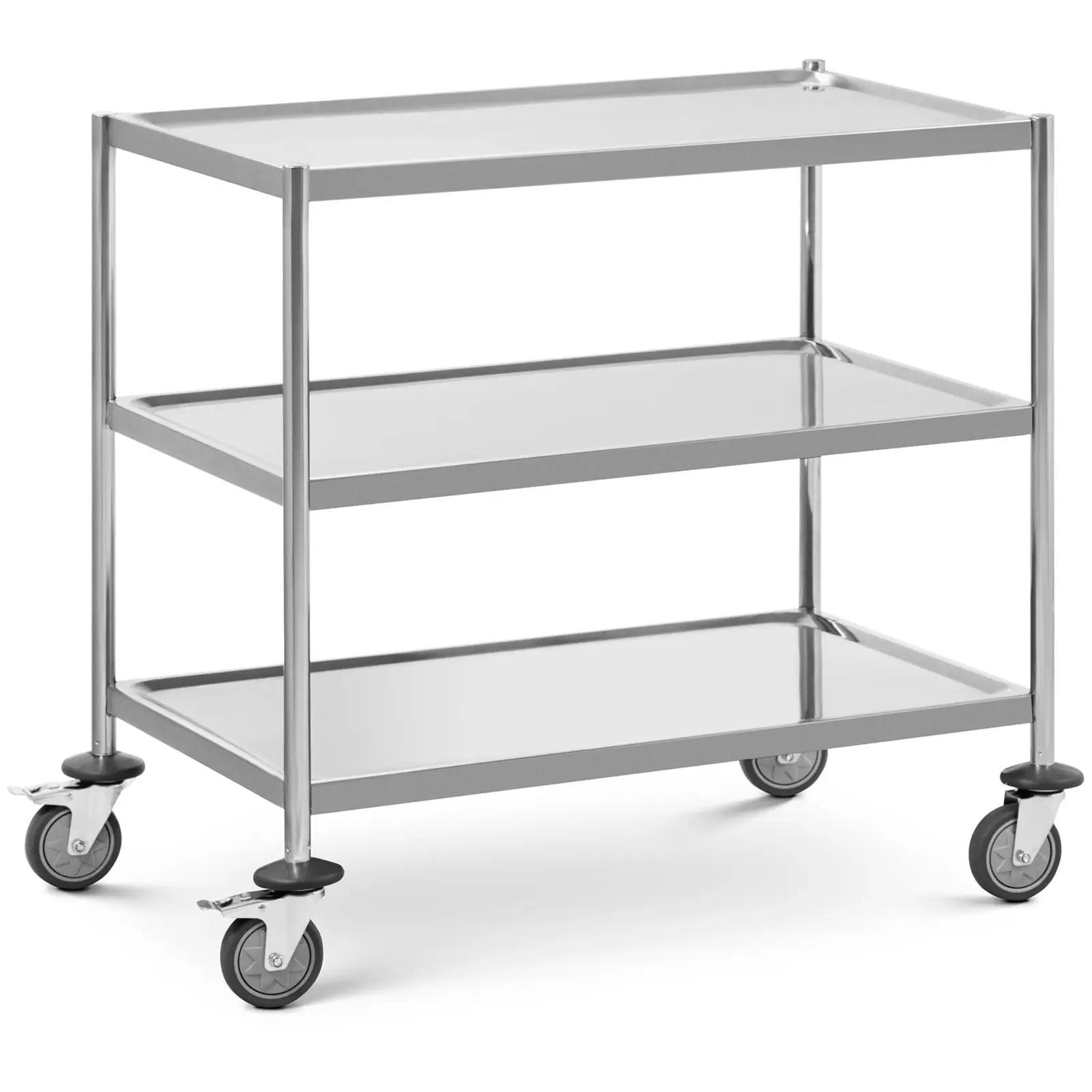 Serving Trolley - 3 Shelves - Up To 60 Kg - shelves: 82 X 50 Cm - Royal Catering