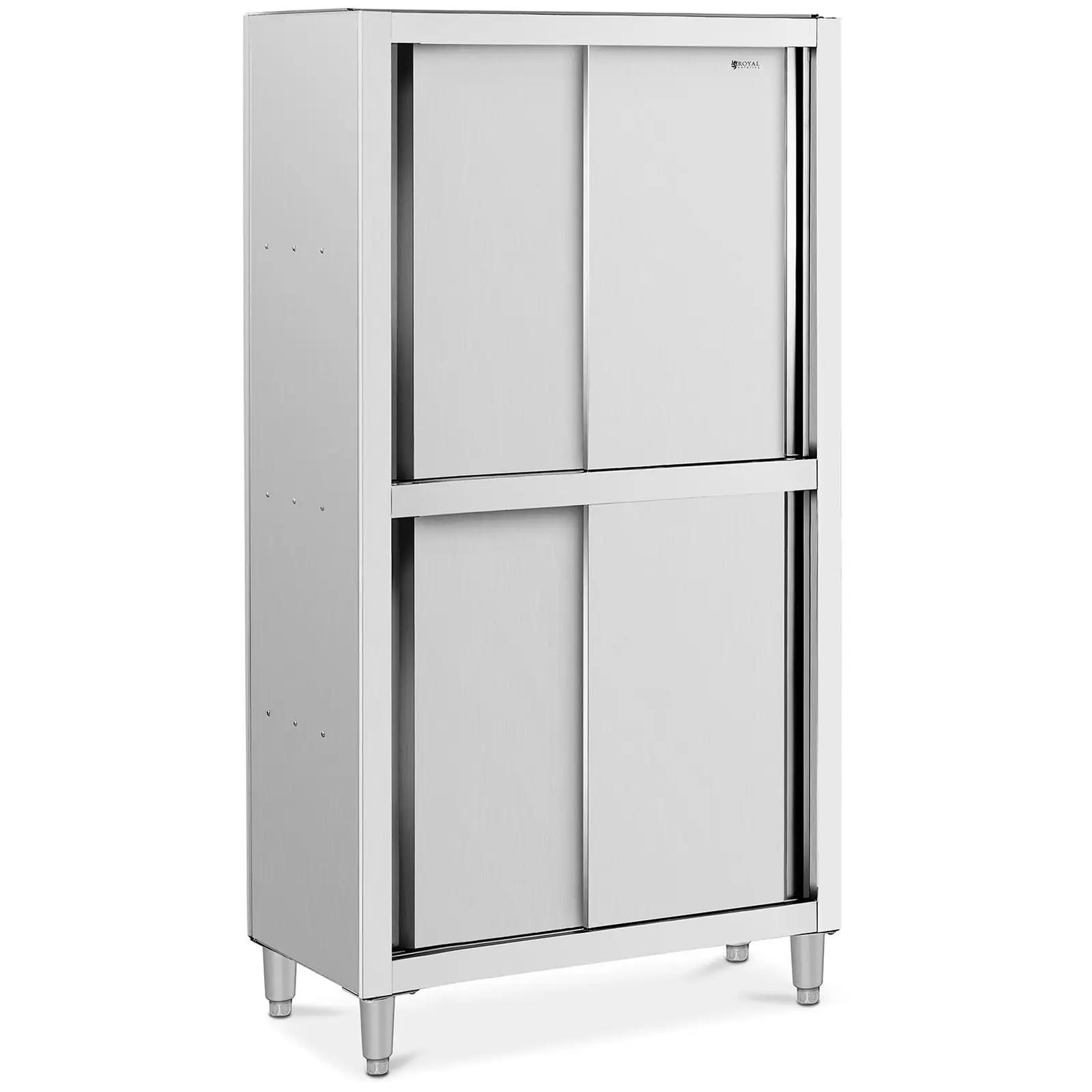 Stainless Steel Dish Cabinet - 1000 X 500 X 1800 Mm - Royal Catering