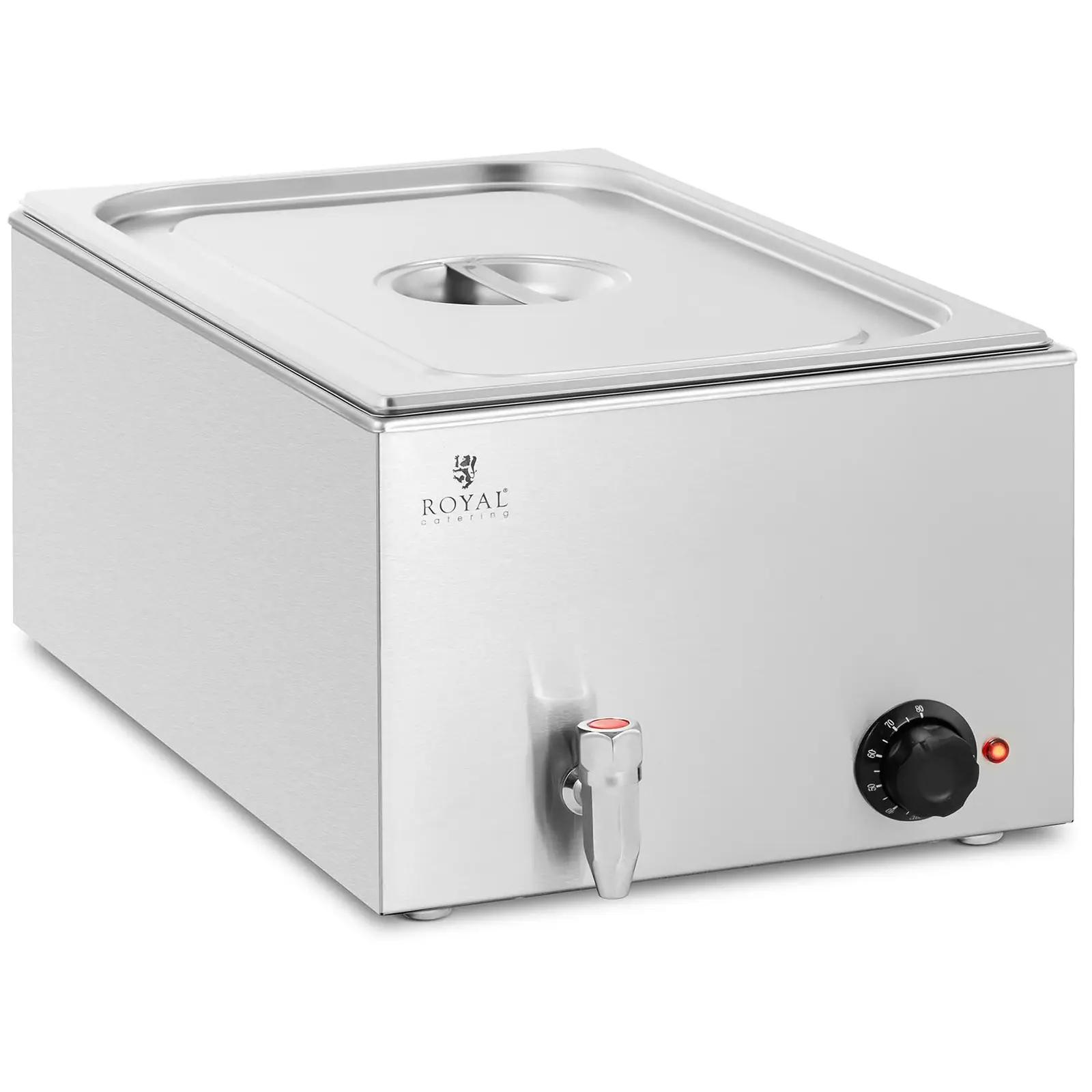 Bain-Marie - 600 W - 1 GN 1/1 - drain tap