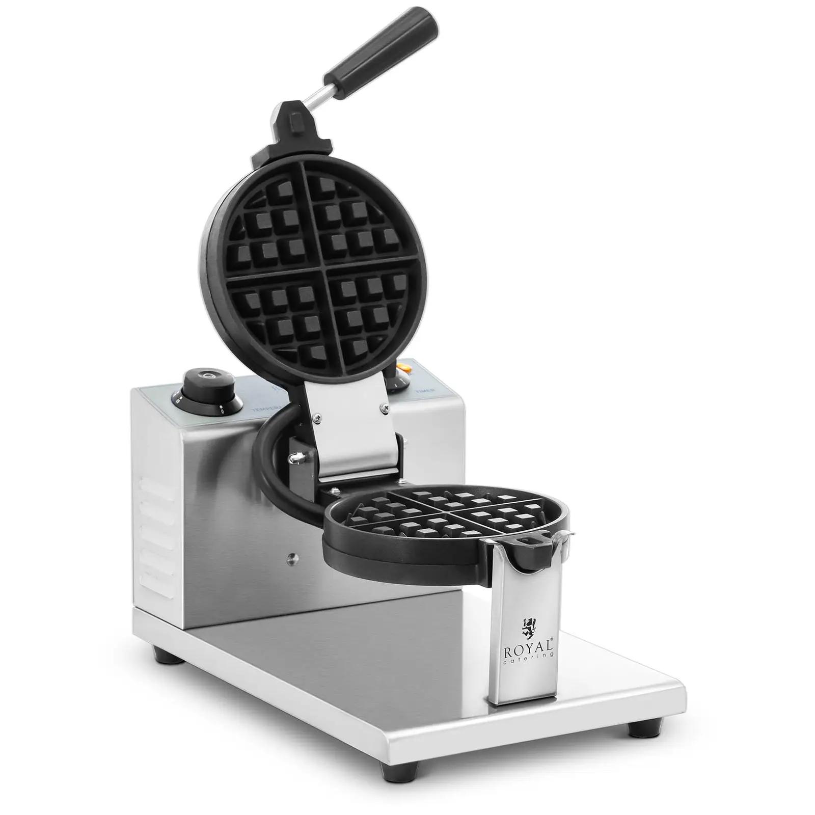 Waffle Maker - Round - 4 Small Waffles - 1200 W - Royal Catering