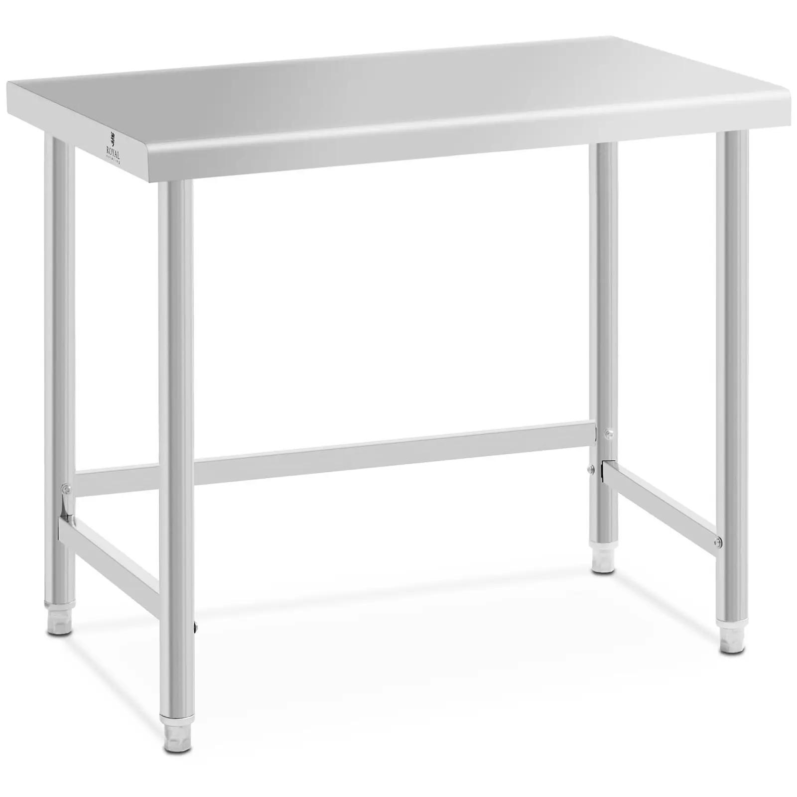 Stainless Steel Table - 100 X 60 Cm - 90 Kg Load Capacity - Royal Catering