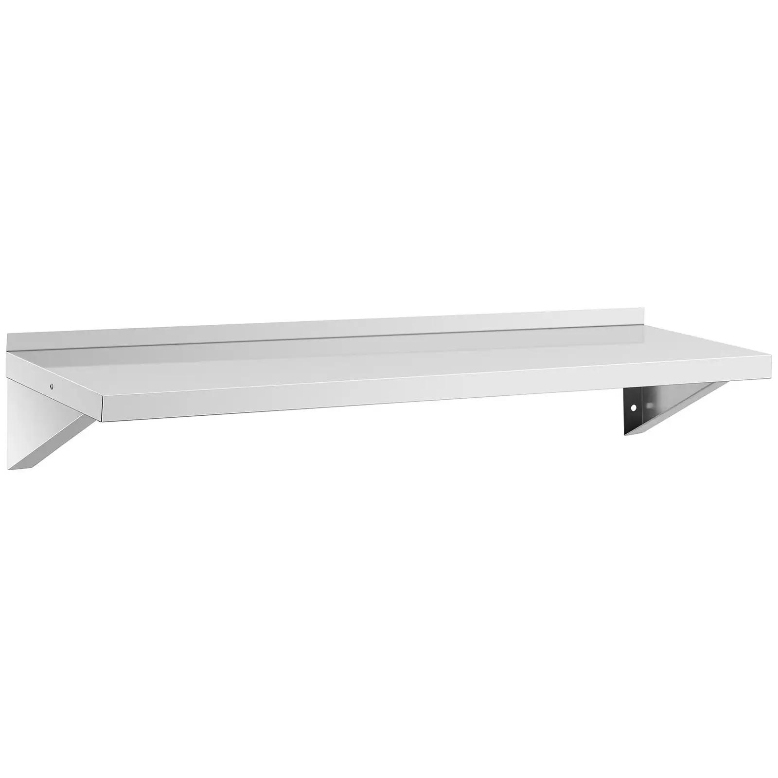 Wall Shelf - Stainless Steel - 120 X 40 Cm - Up To 80 Kg - Royal Catering