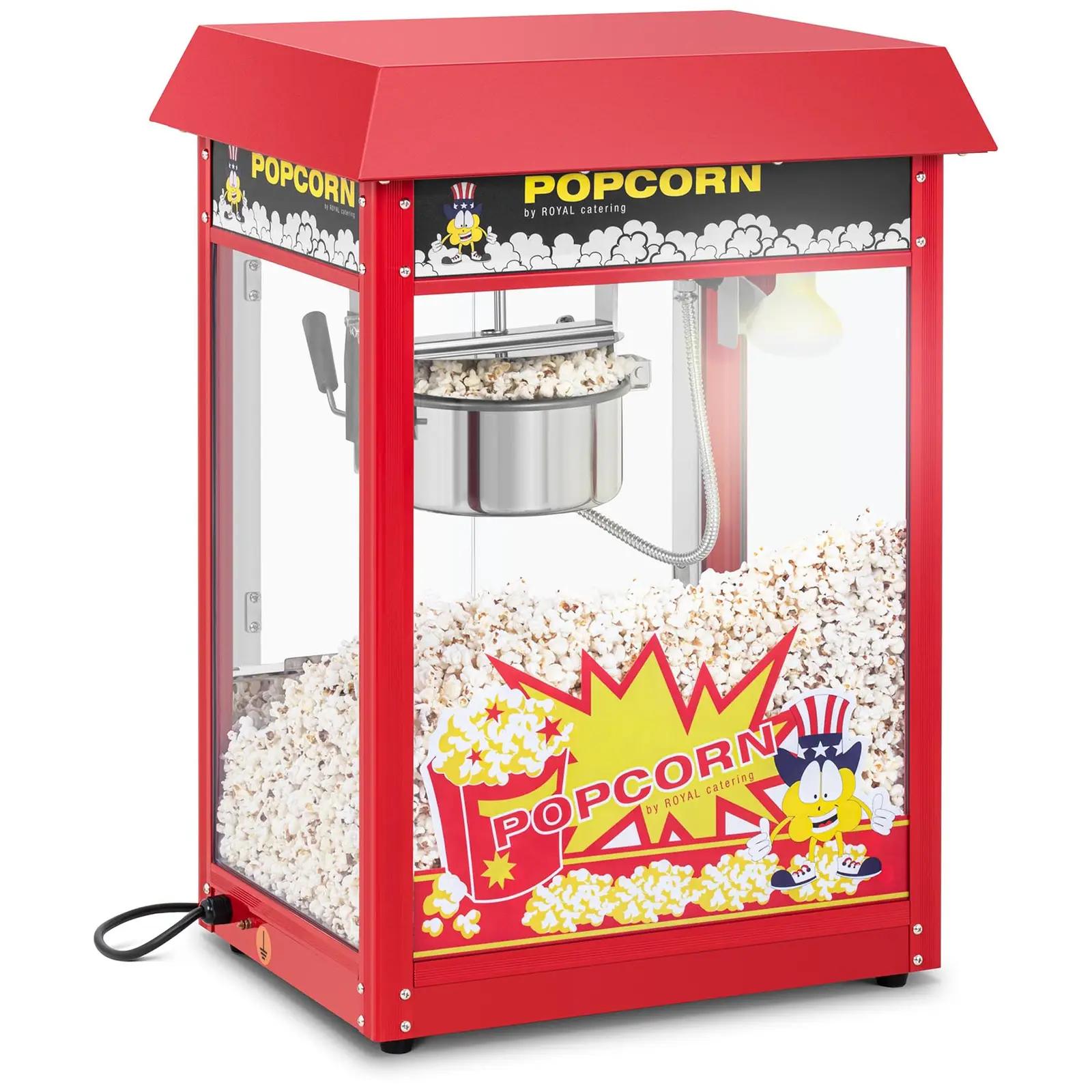 Popcorn Machine - Retro Design - 150 / 180 °C - Red - Royal Catering