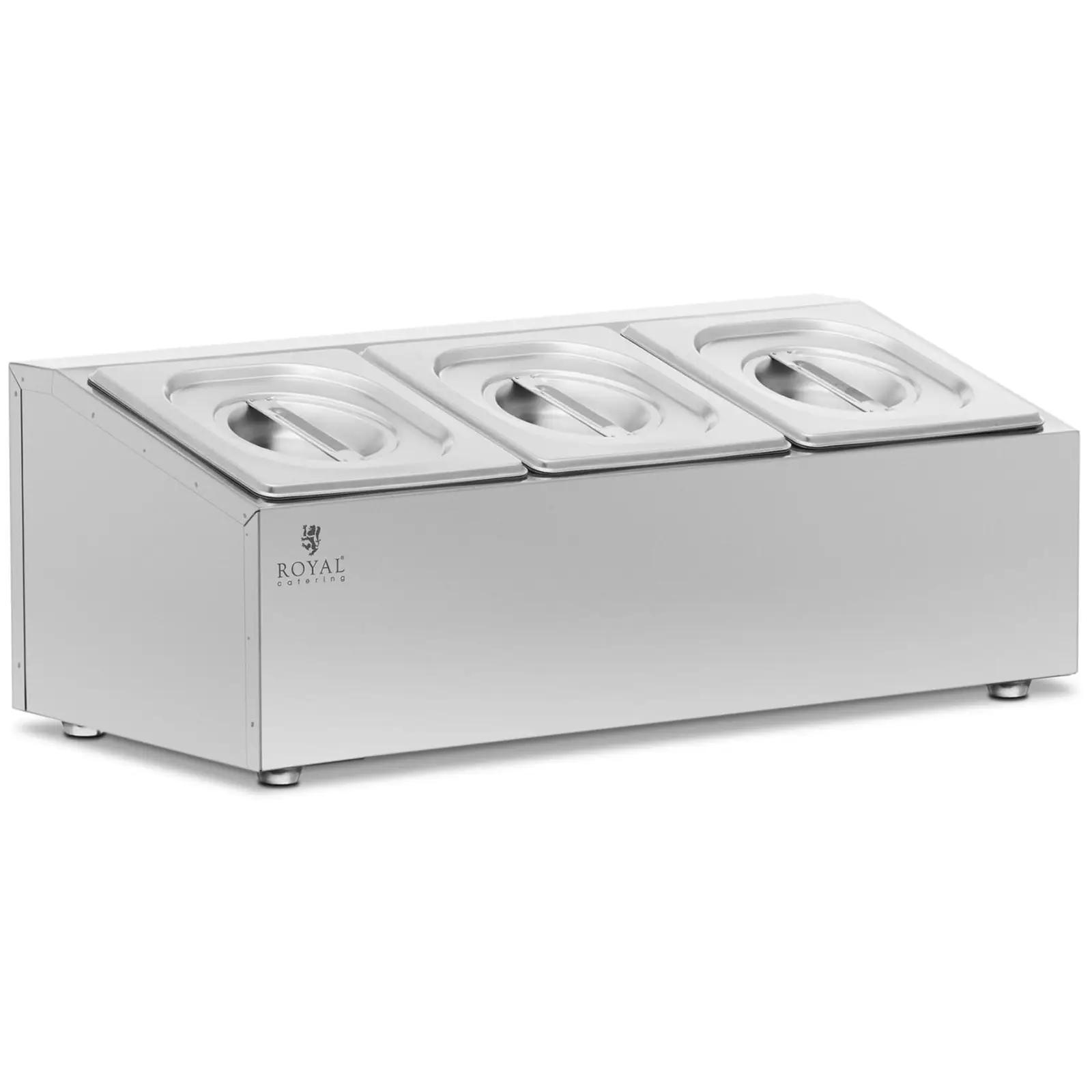 Bain Marie - 3 GN 1/6 - 5,7 L - Royal Catering