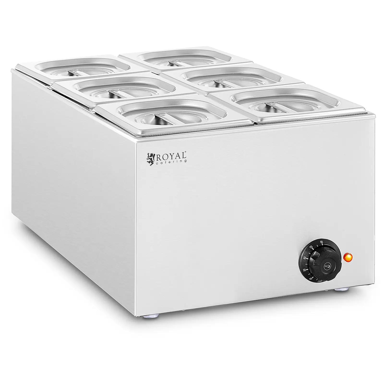 Bain Marie - 640 W - 6 X GN 1/6 - Royal Catering