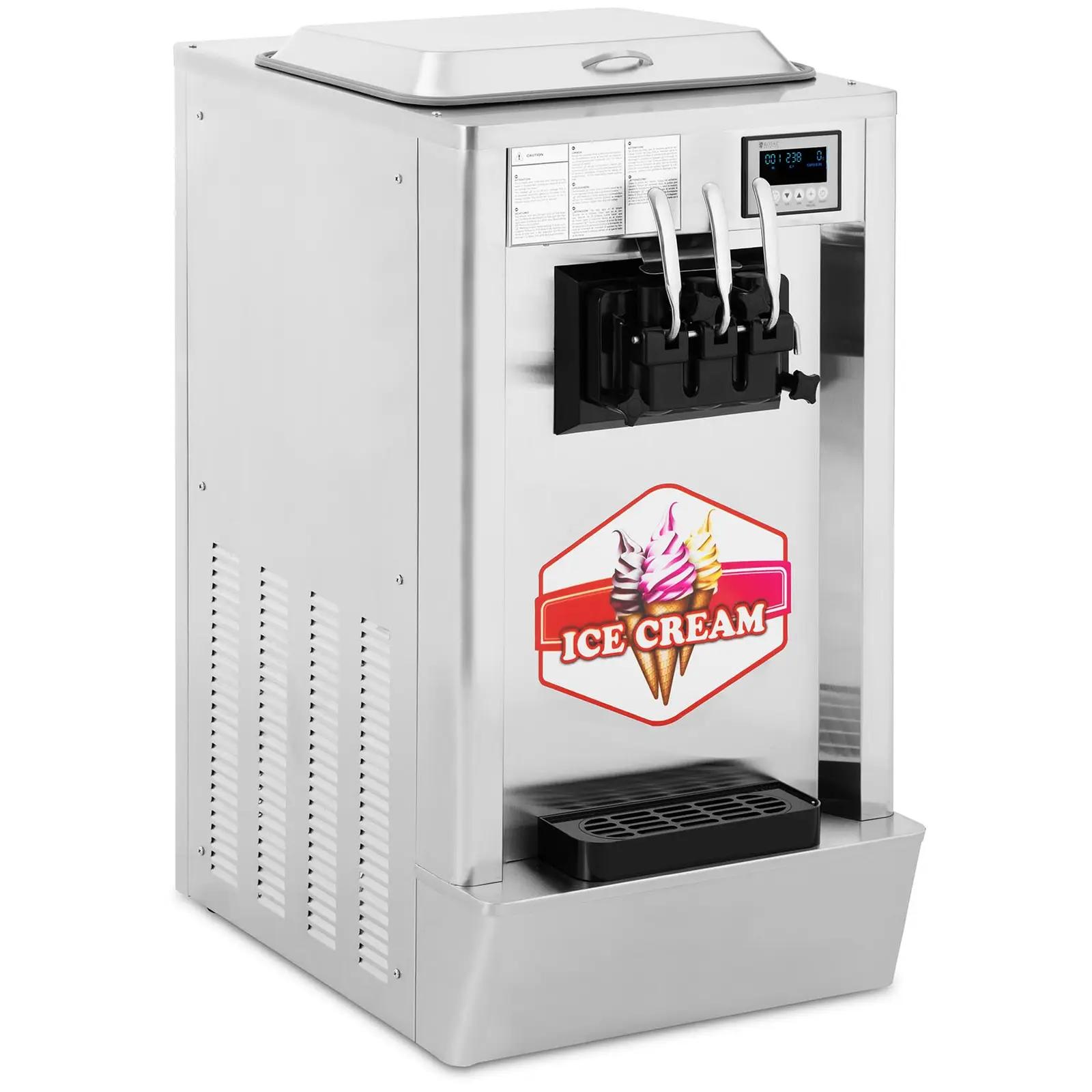 Soft Serve Ice Cream Machine - 1550 W - 23 l/h - 3 Flavours - Royal Catering