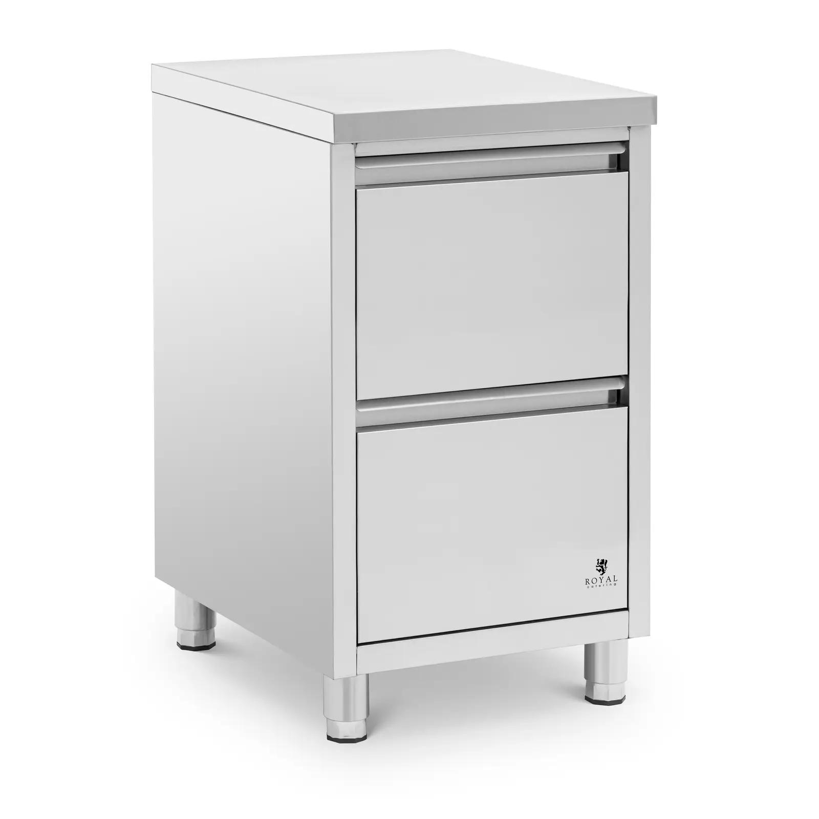 Metal Cabinet - 2 Drawers - 50 X 60 Cm - Royal Catering