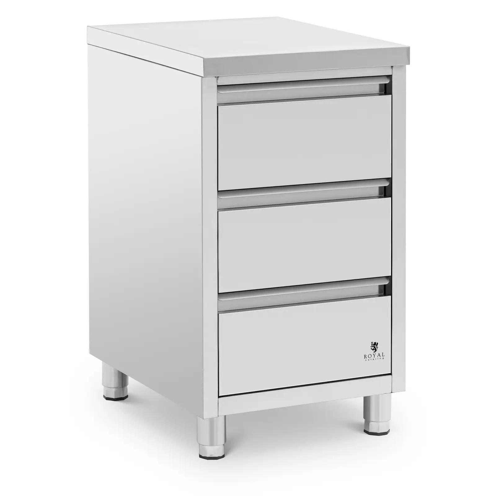 Metal Cabinet - 3 Drawers - 50 X 60 Cm - Royal Catering