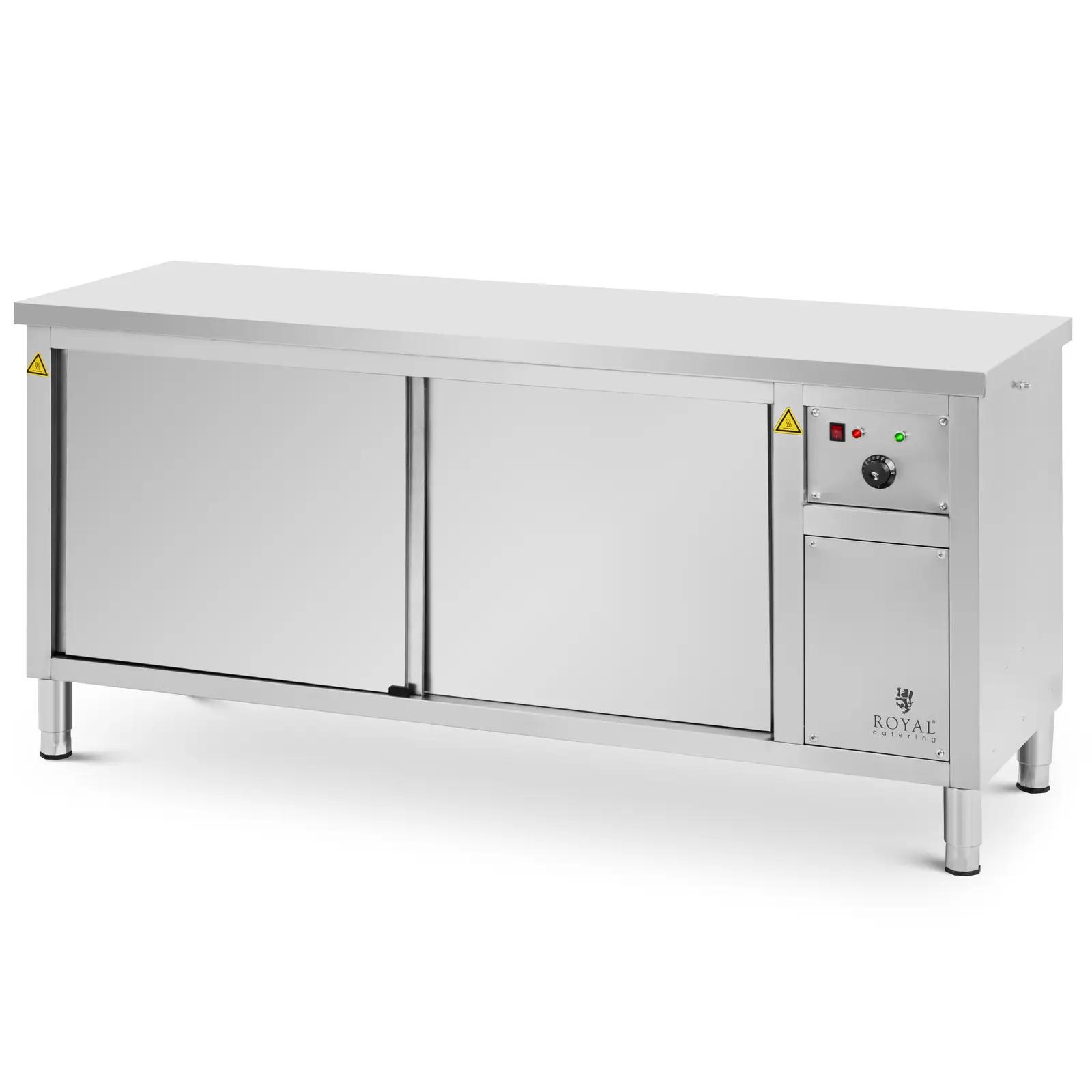 Plate Warmer - 180 x 60 x 85 cm - 30 to 80 °C - Royal Catering