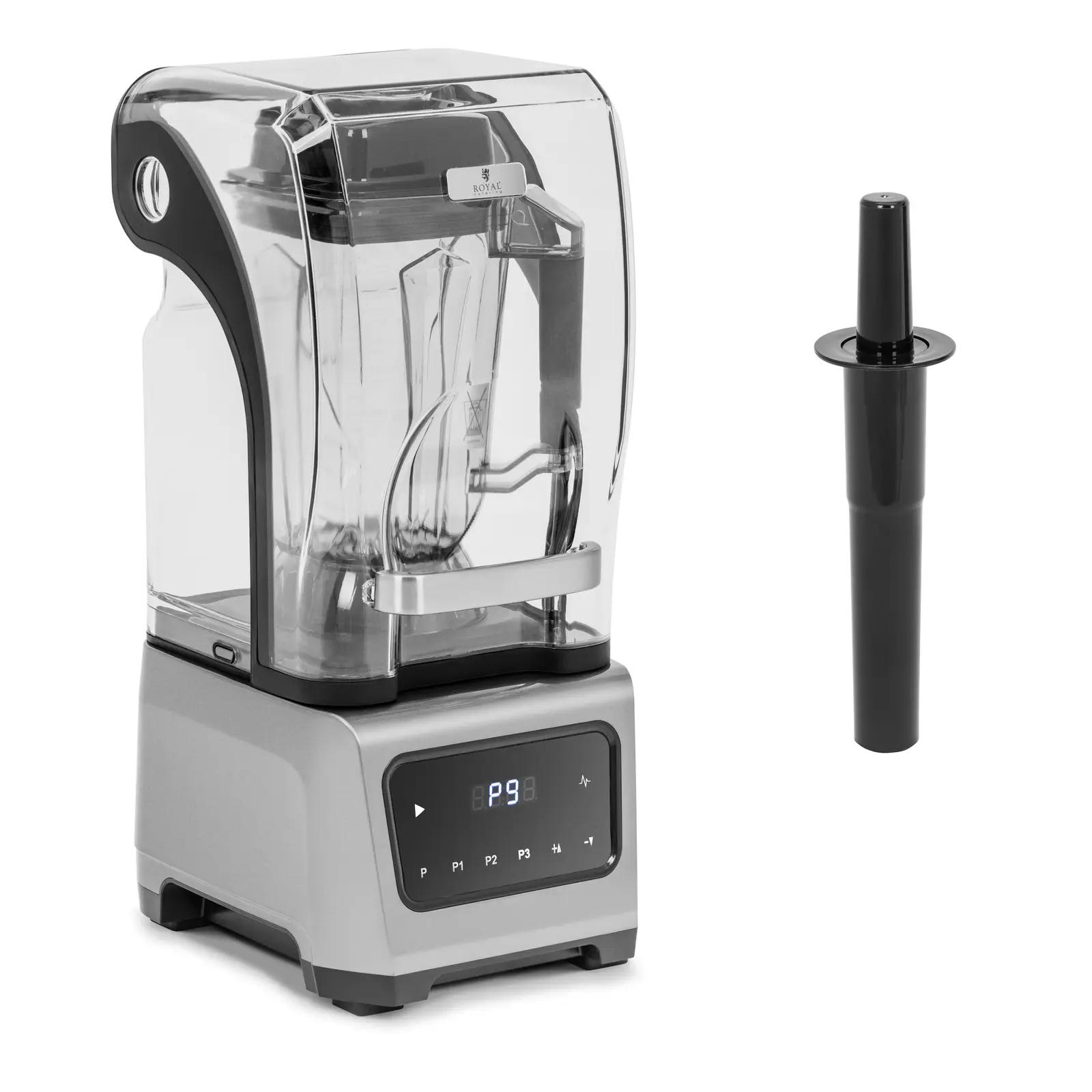 Quiet Blender With Sound Enclosure - 1680 W - 2.5 L - Pulse Function - Digital Display - 24,500 Rpm - Royal Catering