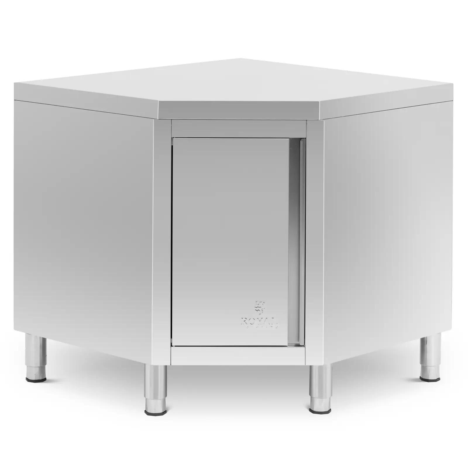 Stainless Steel Corner Unit - 90 x 60 cm - Royal Catering