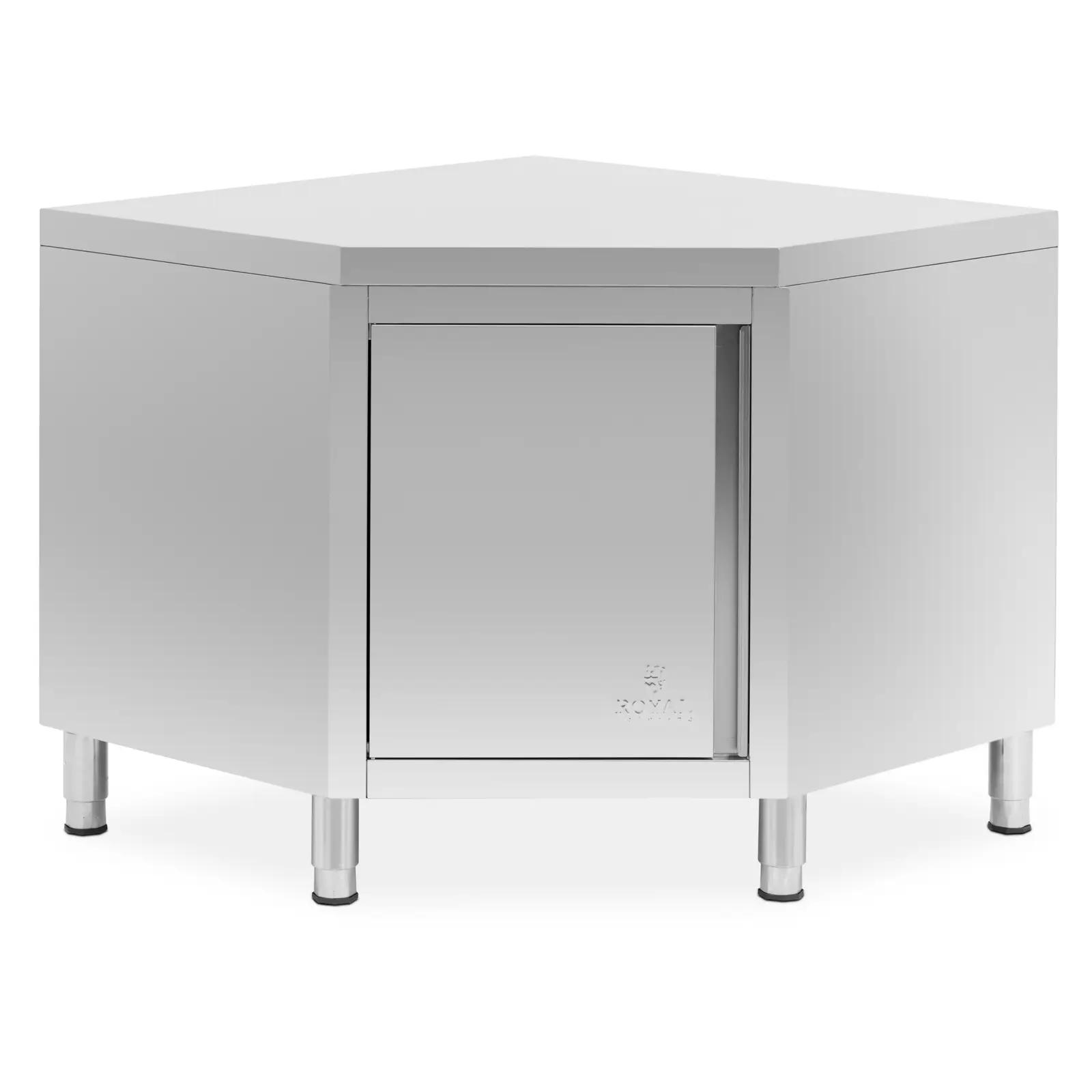 Stainless Steel Corner Unit - 100 X 60 Cm - Royal Catering