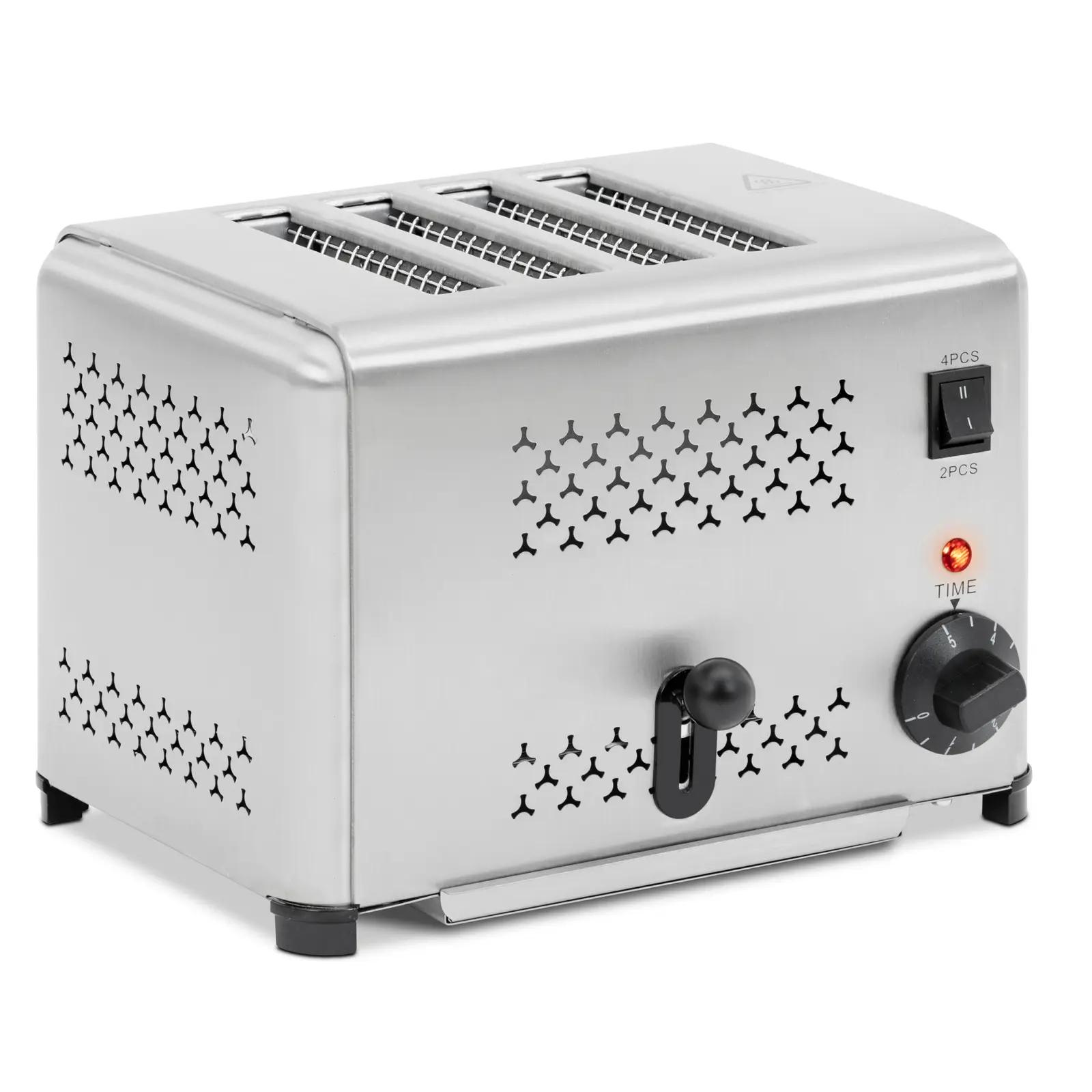 Toaster - 1800 W - 4 Slots - Royal Catering