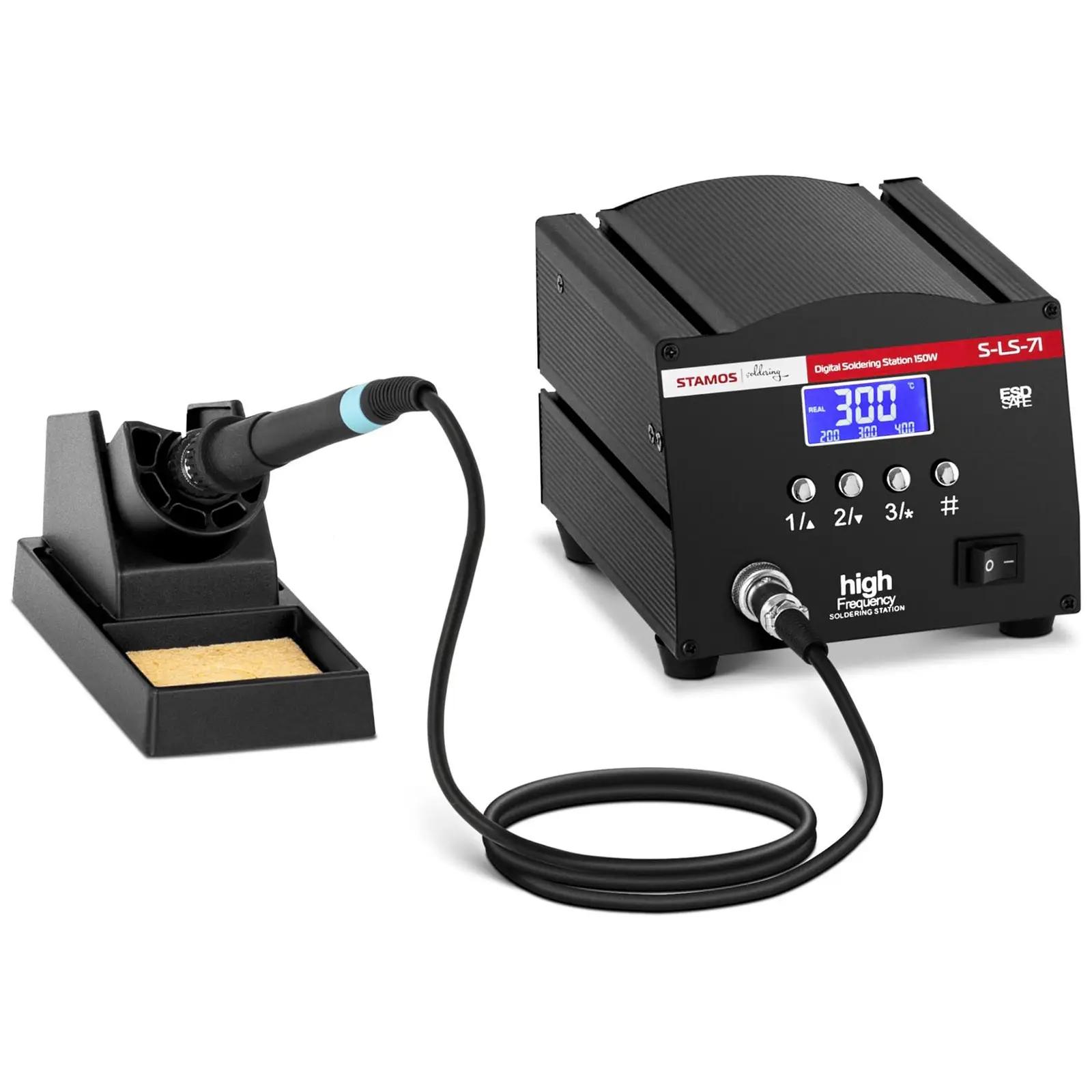 Soldering Station - Digital - With Soldering Iron And Holder - 150 W - LCD