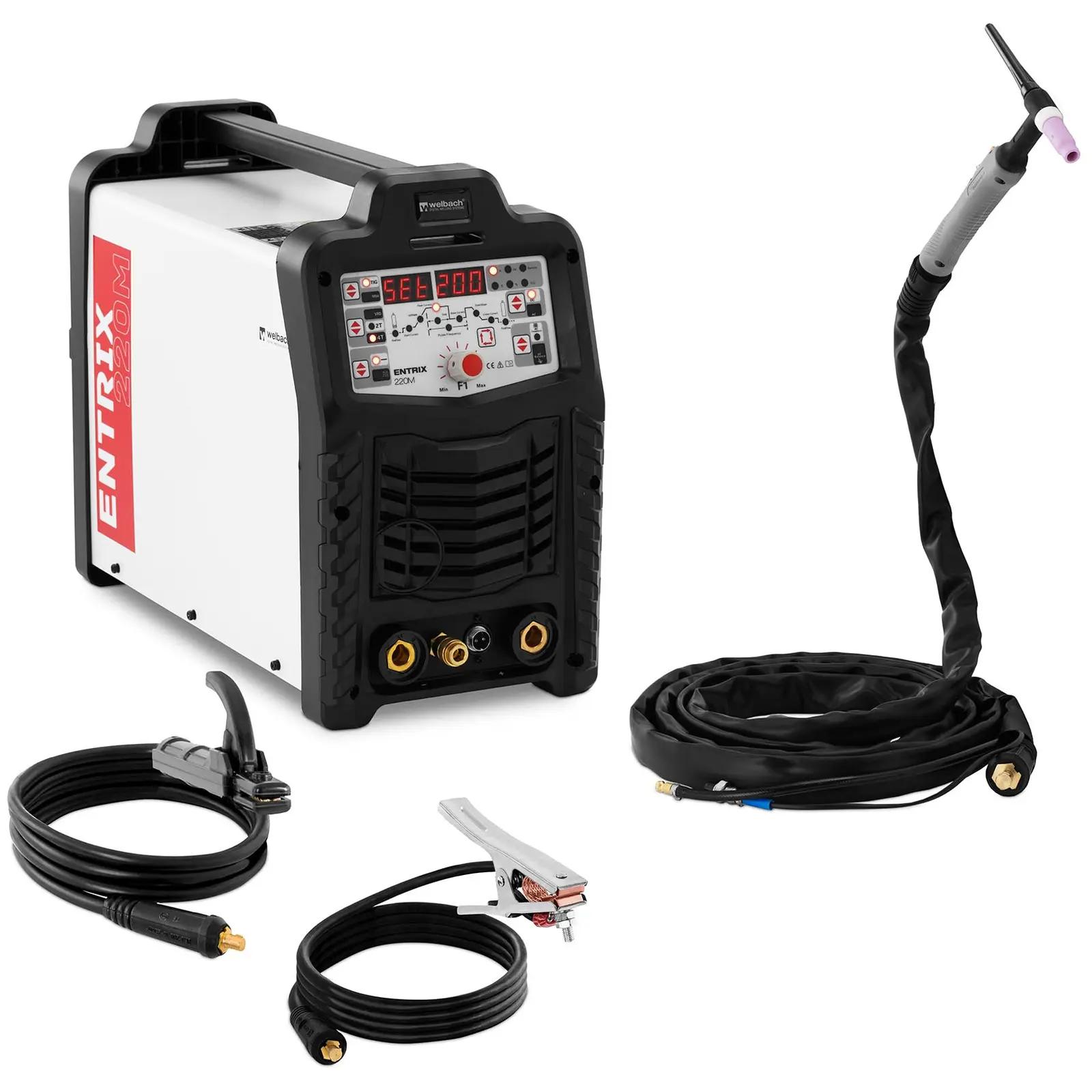 TIG Welder - TIG AC/DC - 200 A - Duty Cycle 60 % - Digital - LED - Pulse