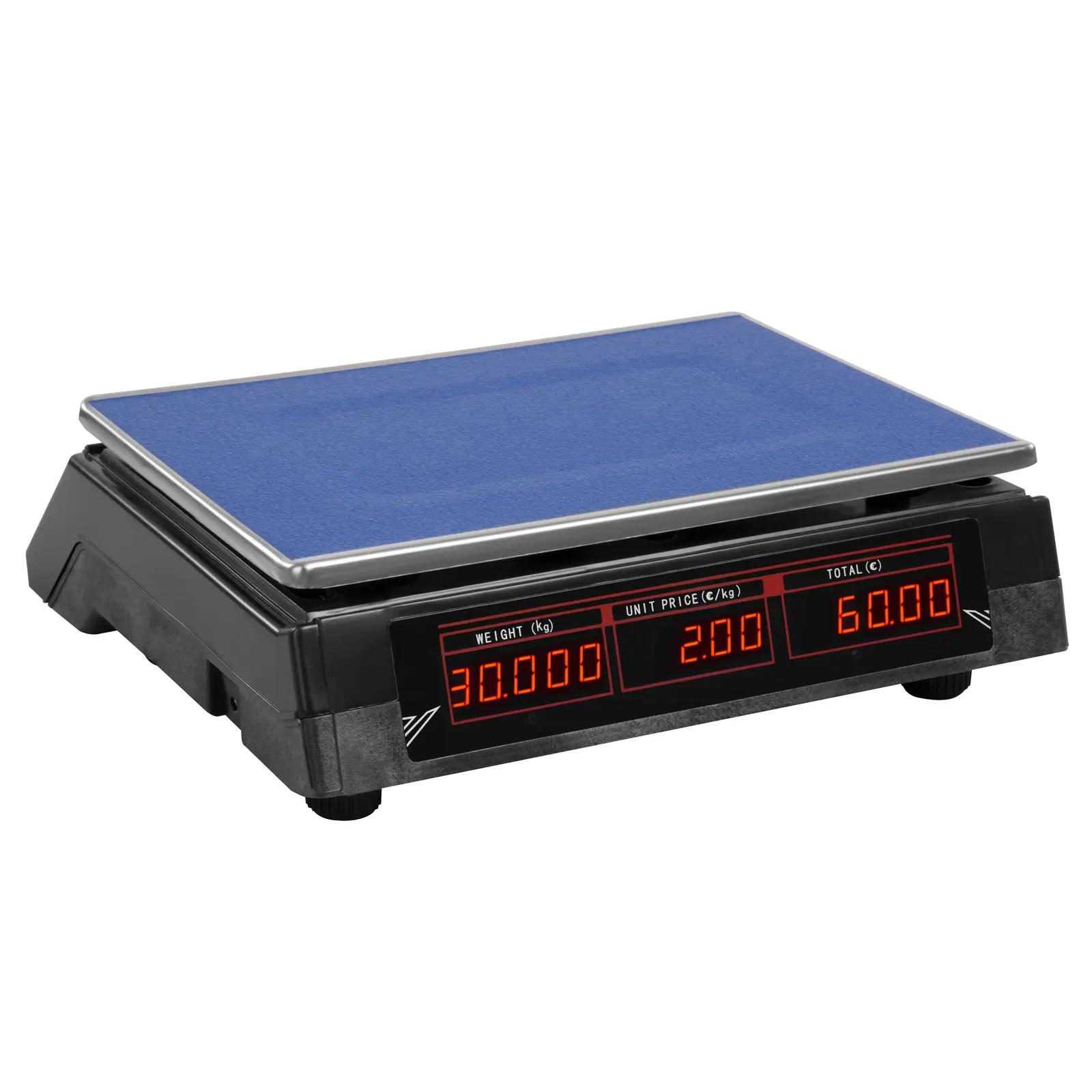 Price Scale - 30 Kg / 2 G - Black - LED