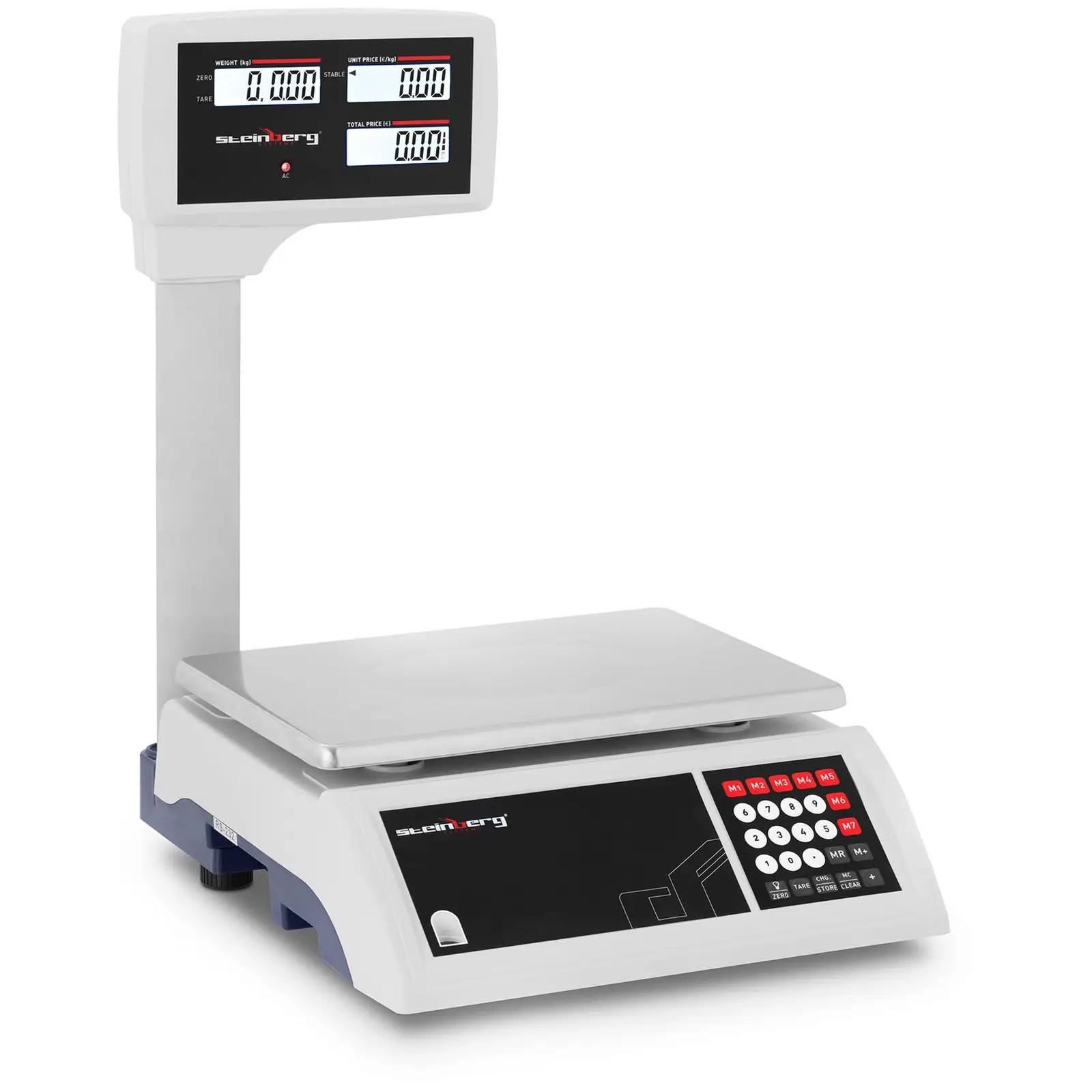 Digital Weighing Scale - 30 kg / 5 g - raised LCD display