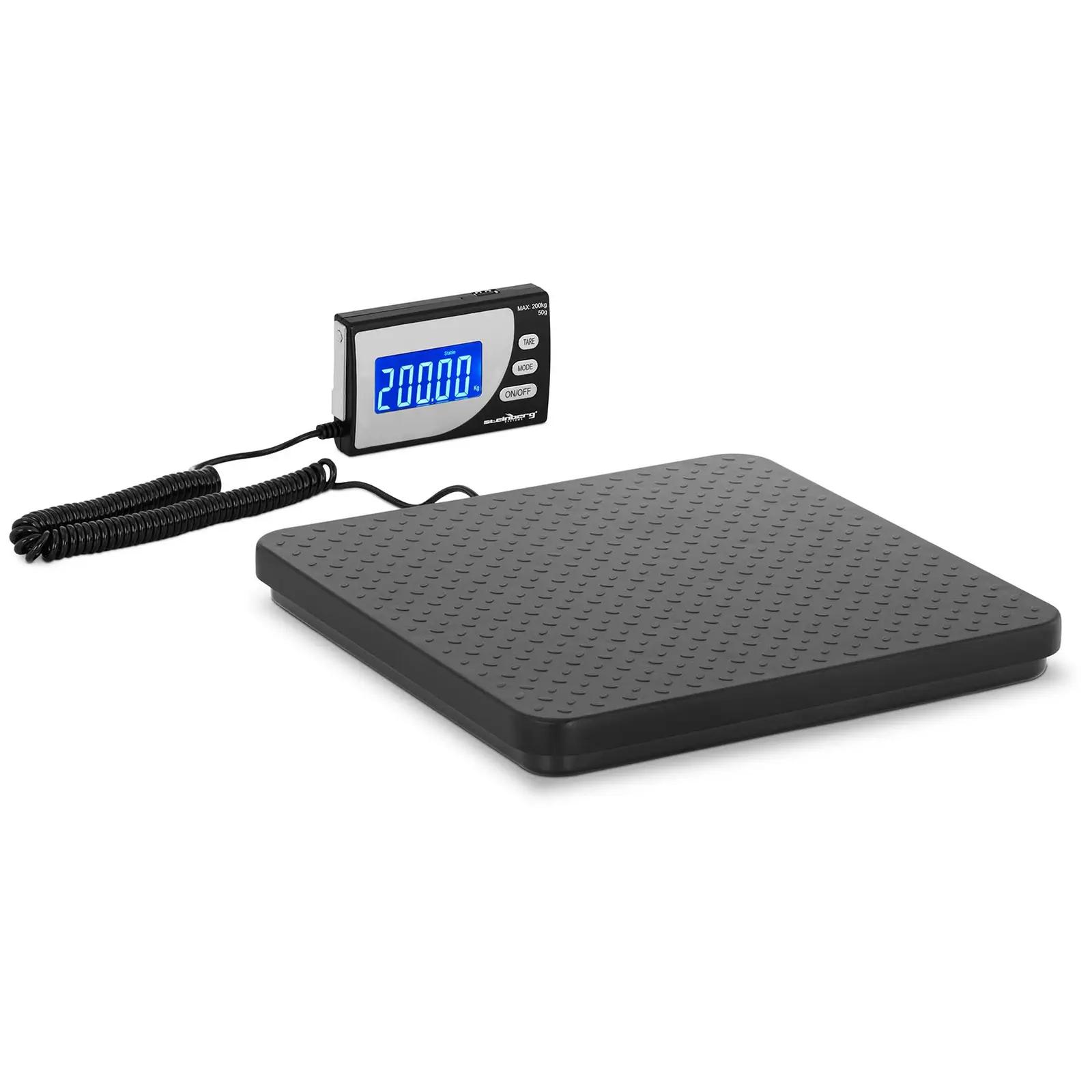 Digital Parcel Scale - 200 kg / 50 g - 30 x 30 cm - external LCD