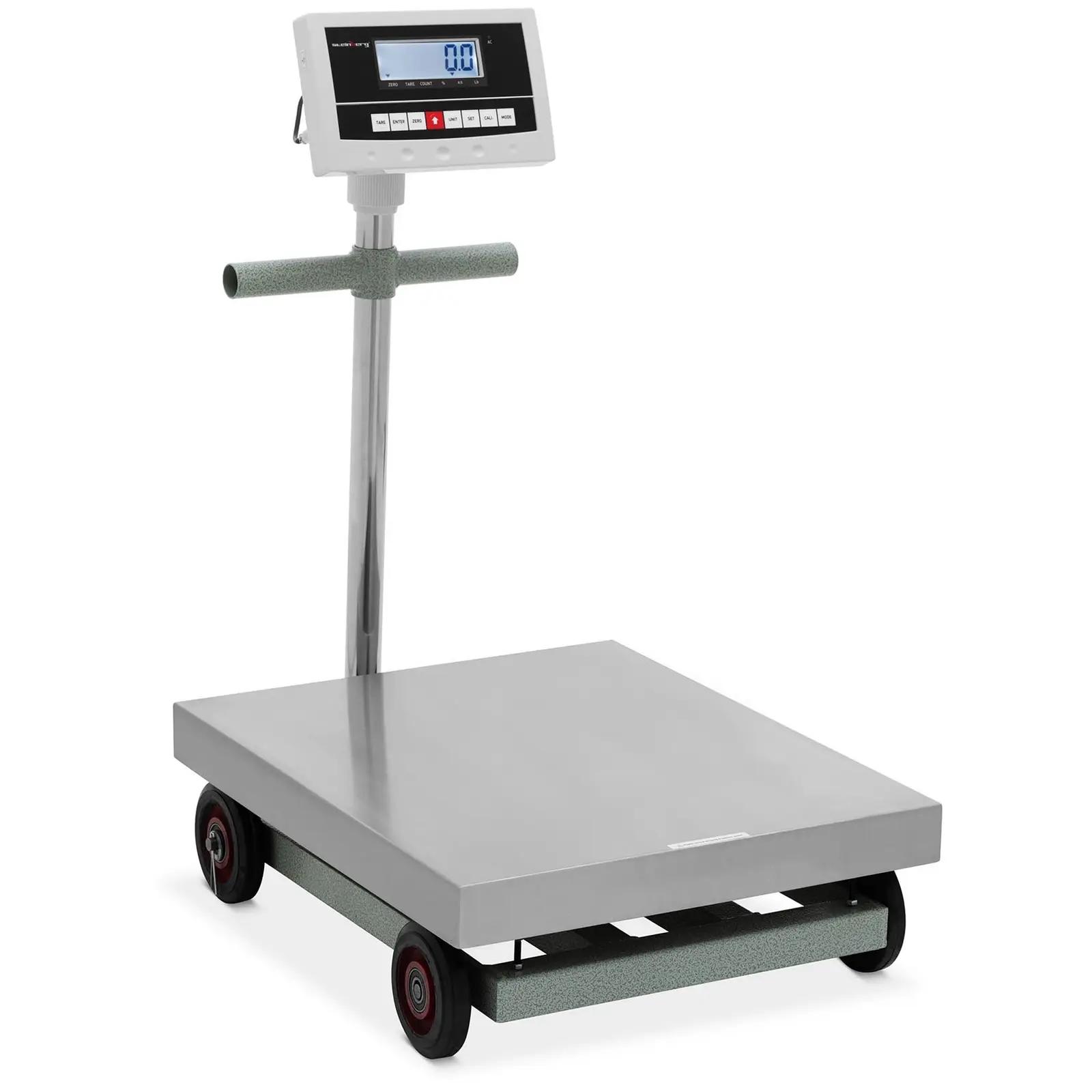 Platform Scale - Rollable - 600 Kg / 0,1 Kg - 500 X 600 X 190 Mm - Kg / Lb