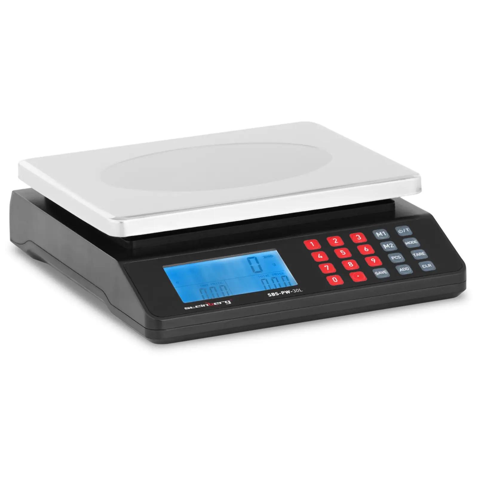 Table Scale - 30 Kg / 1 G - Dual LCD Display