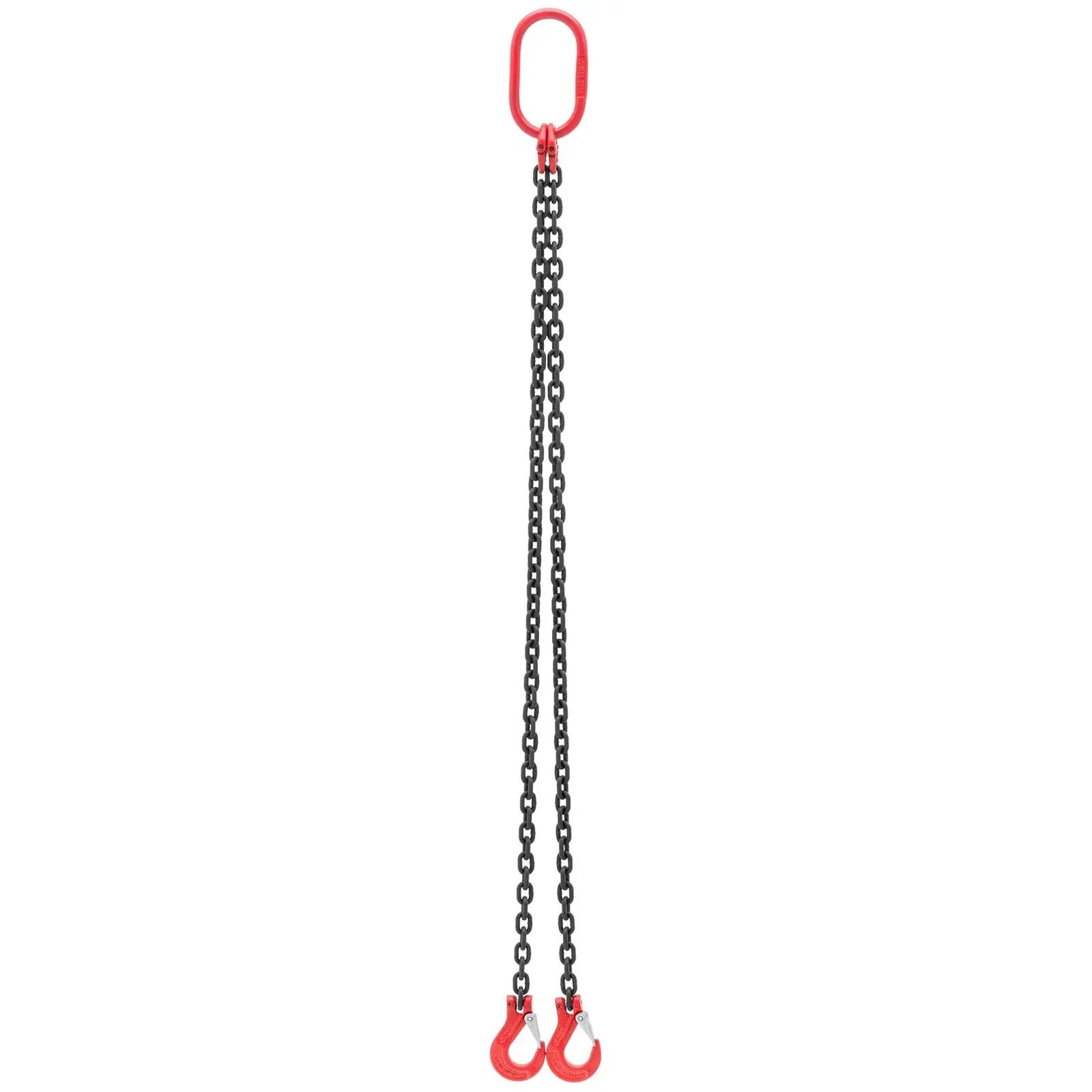 Lifting Chain - 1600 kg - 2 x 1 m - black / red