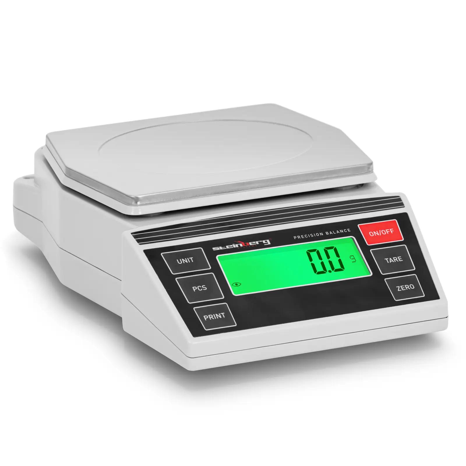 Precision Weighing Scales - 2 to 3000 g / 0.1 g - 196 x 160 mm