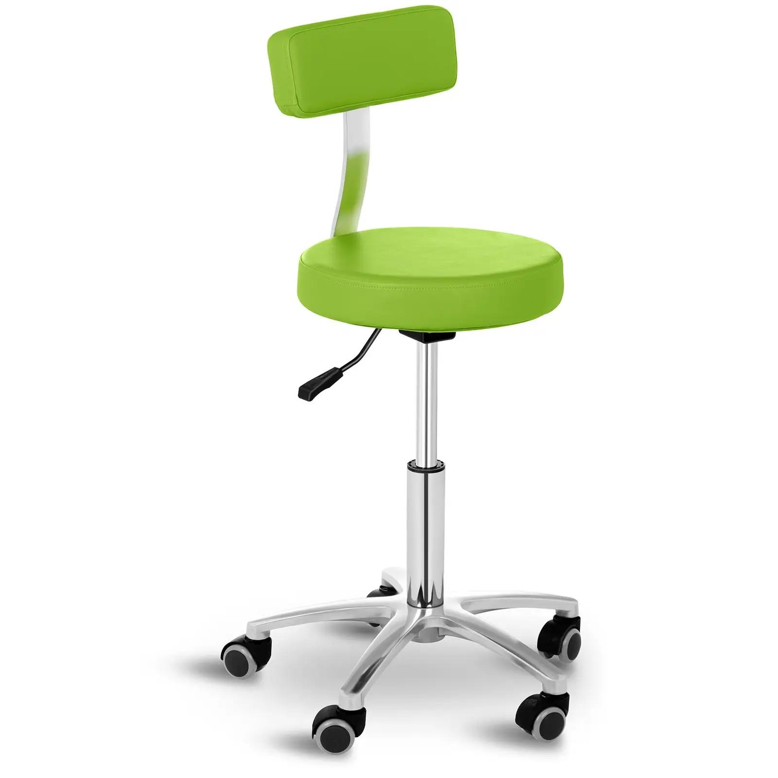 Stool Chair with Back - 445- 580 mm - 150 kg - Green