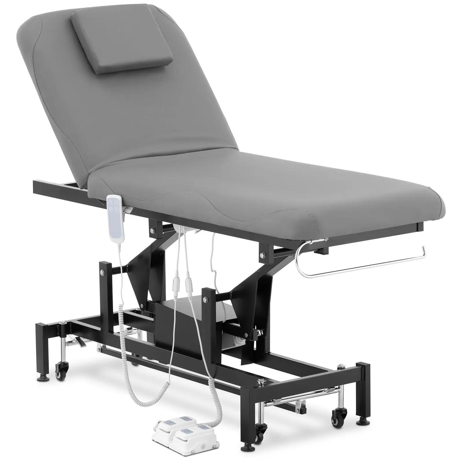 Electric Massage Table - 2 Motors - 200 Kg - black/grey