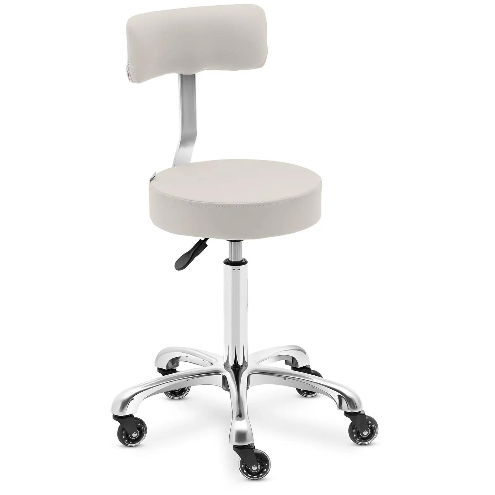 Stool Chair With Backrest - 540 - 720 mm - Beige