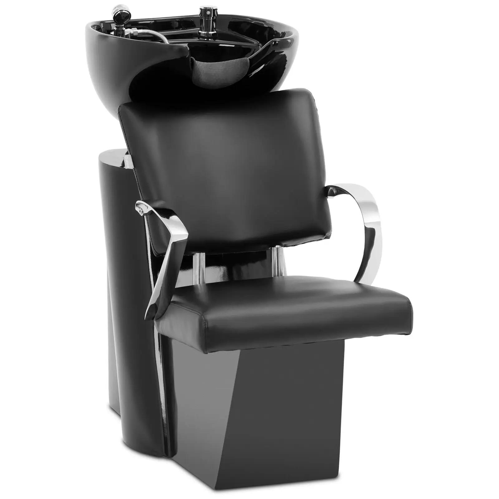 Salon Backwash Unit - Inclinable Washbasin With Mixer tap, hose, And Showerhead