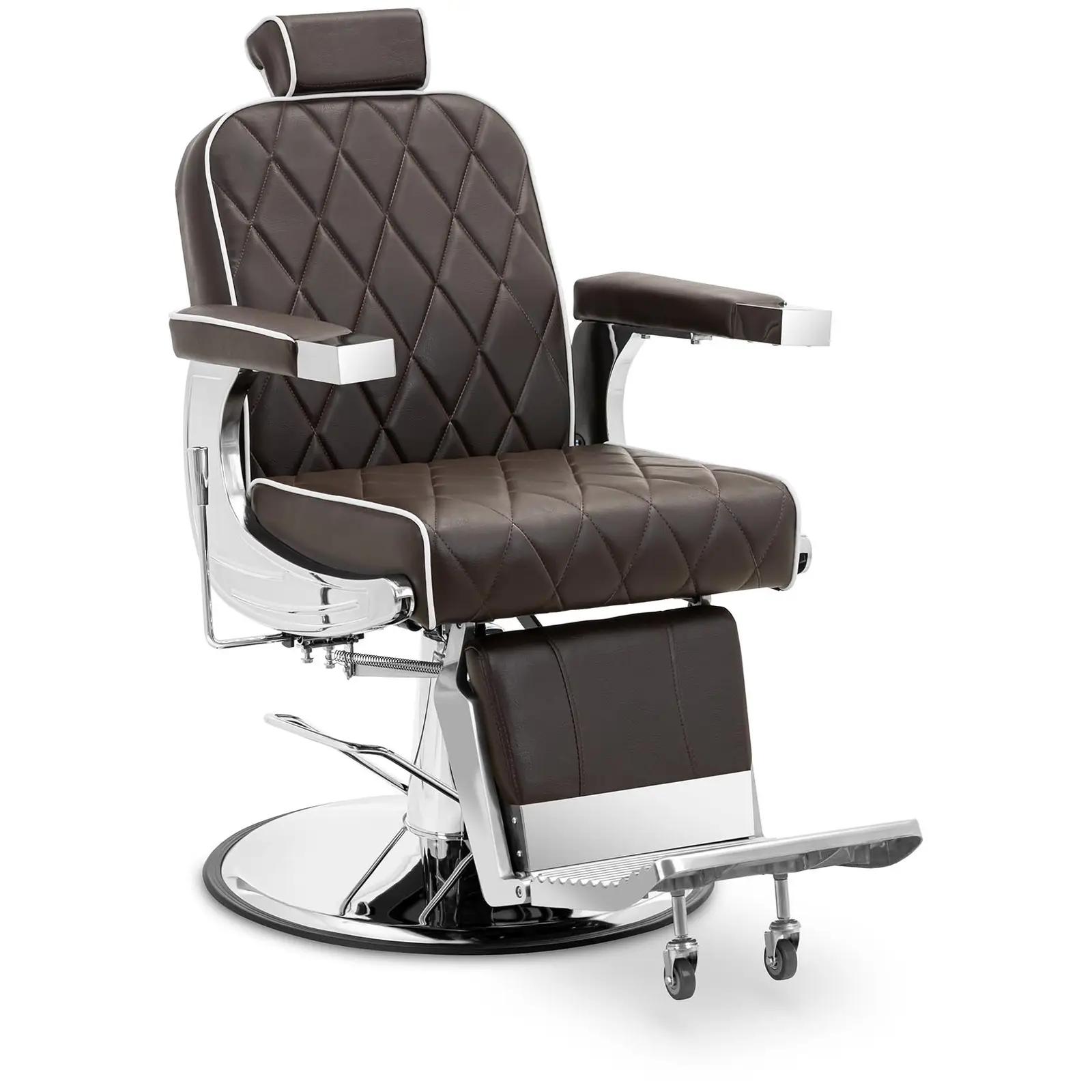 Salon Chair with Footrest - 58 - 71 cm - 150 kg - brown