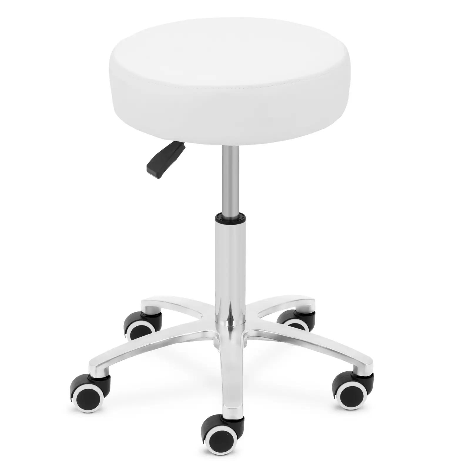 Roller Stool - 48 - 61 cm - 120 kg - white