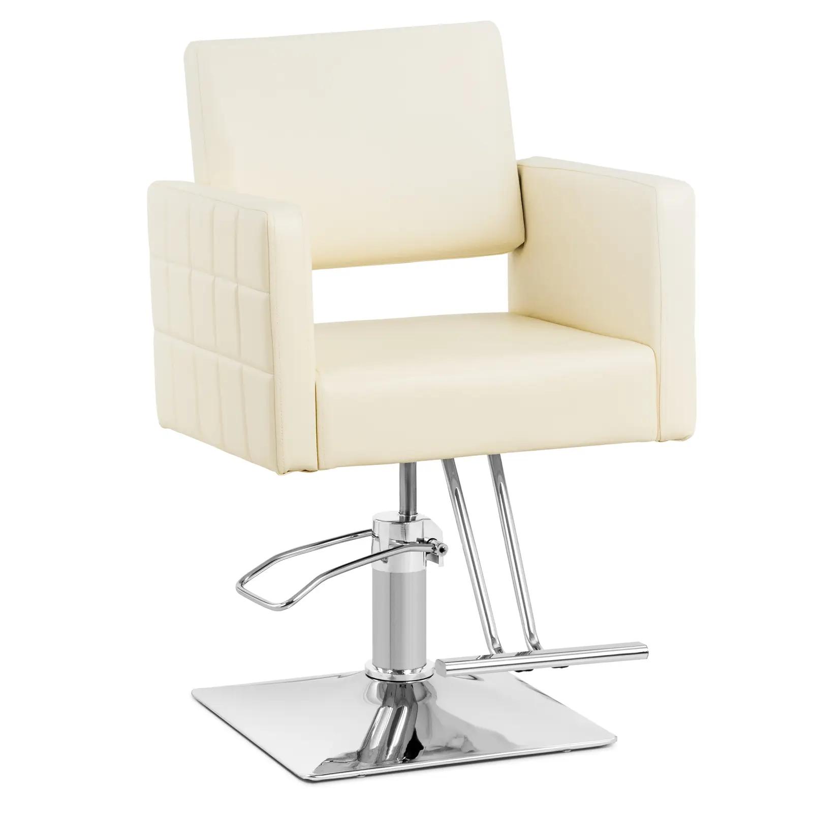 Ribbleton Salon Chair with Footrest - seat height 45 - 55 cm - 150 kg - cream