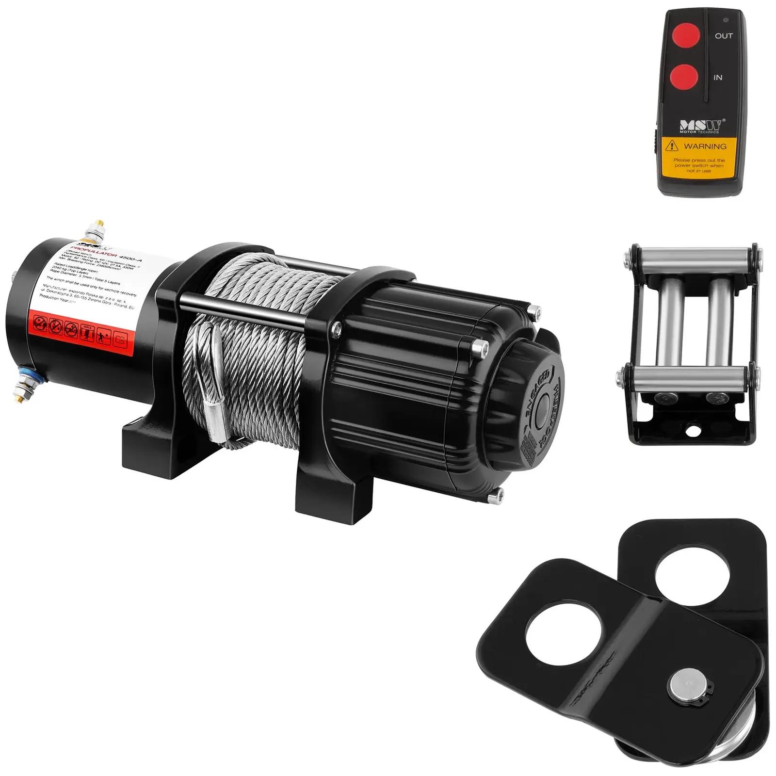 Electric Winch - 2.040 kg - 4.500 lbs