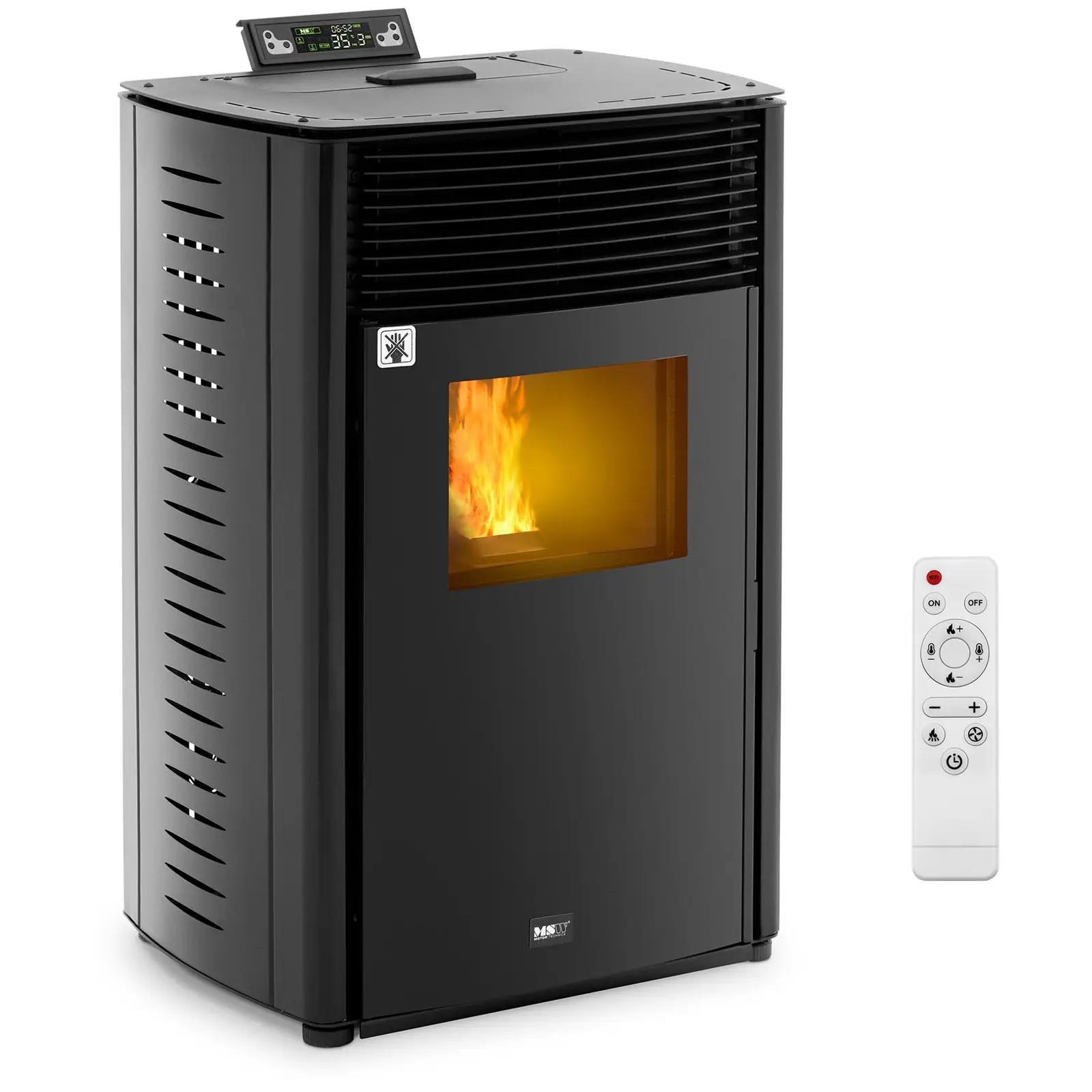 Pellet Stove - 13 kW - for 50-325 m³ - 5 levels - timer