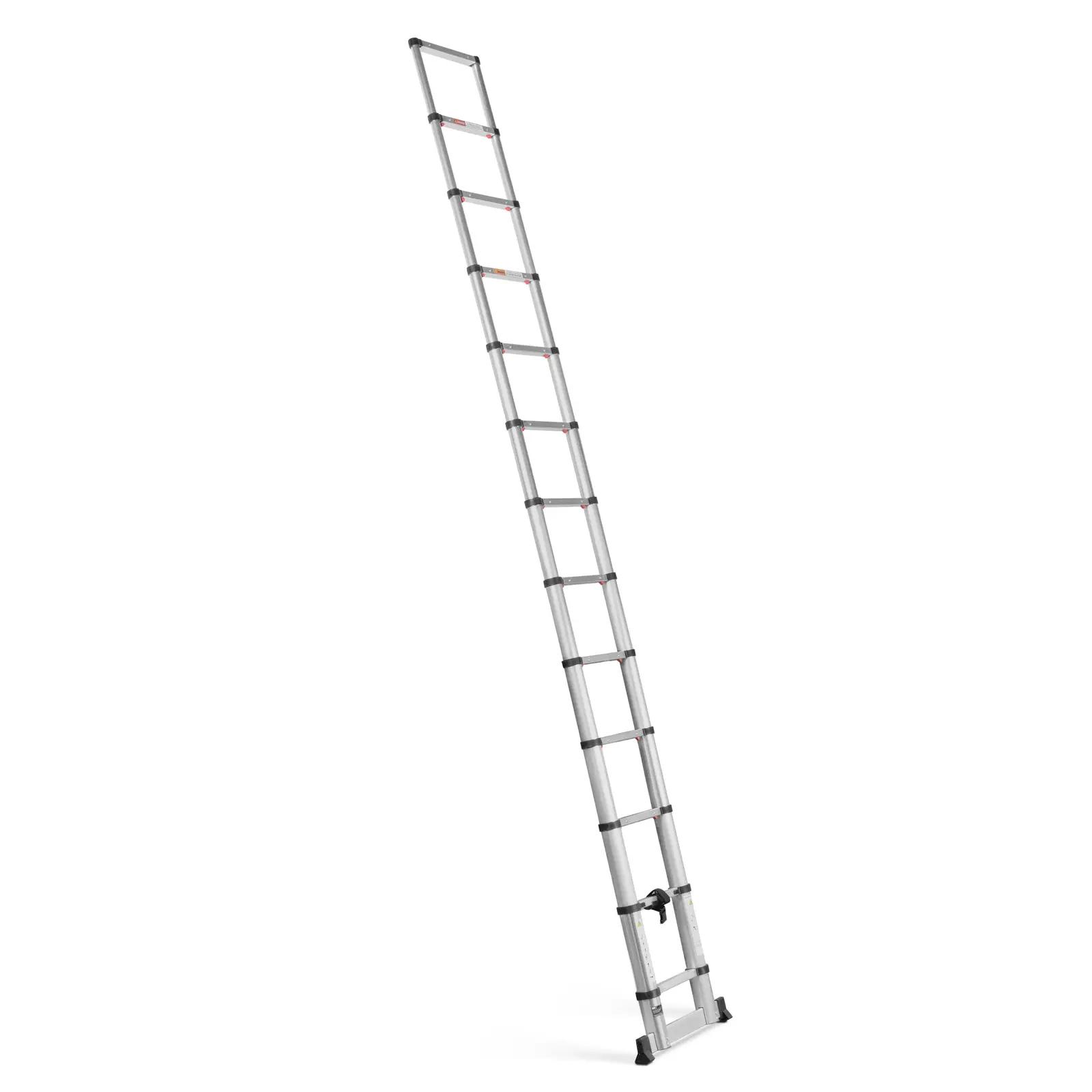 Telescopic Ladder - 12 Steps - Aluminium - height: 0.87 - 3.80 M