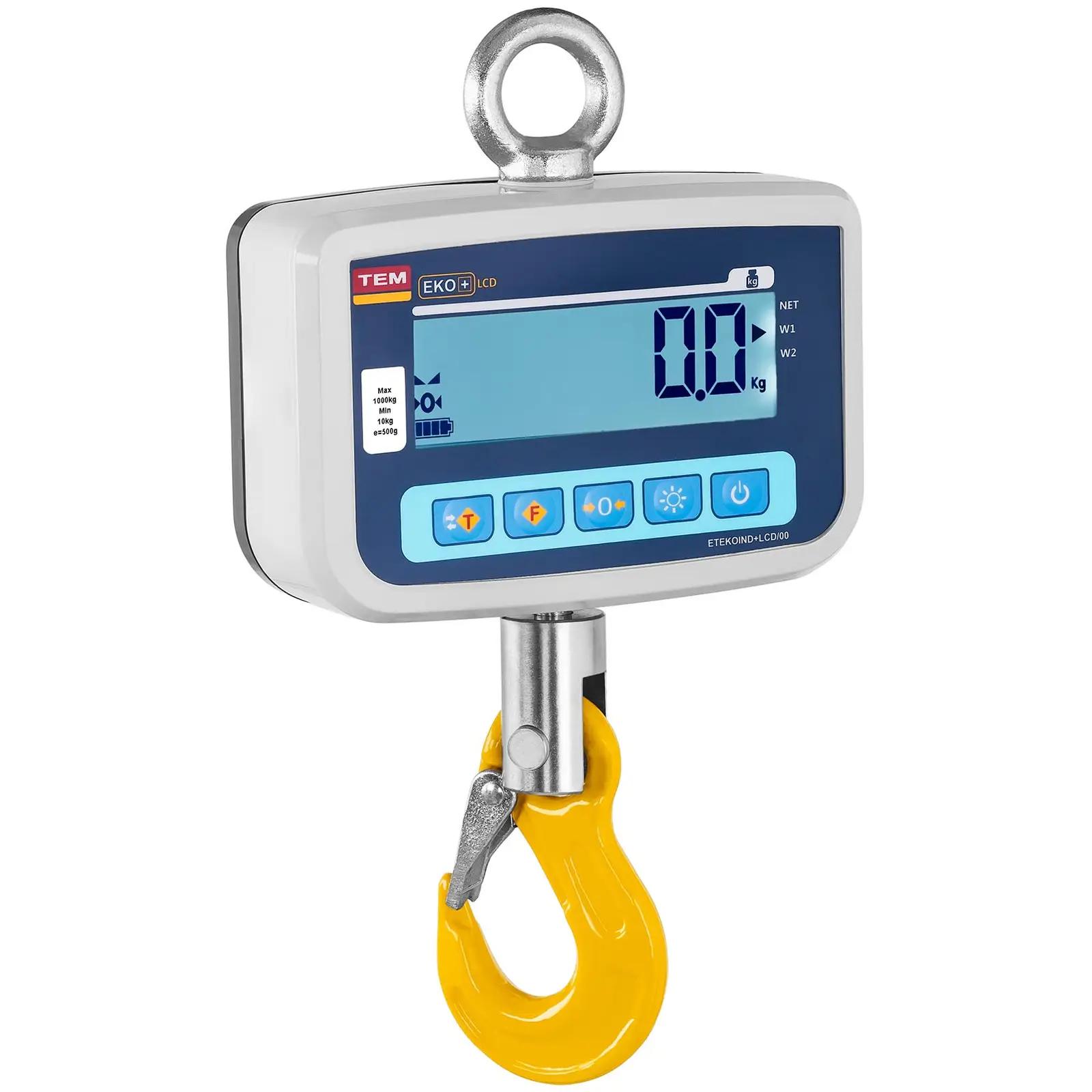 Crane Scale - calibrated - 1,000 kg / 0.5 kg